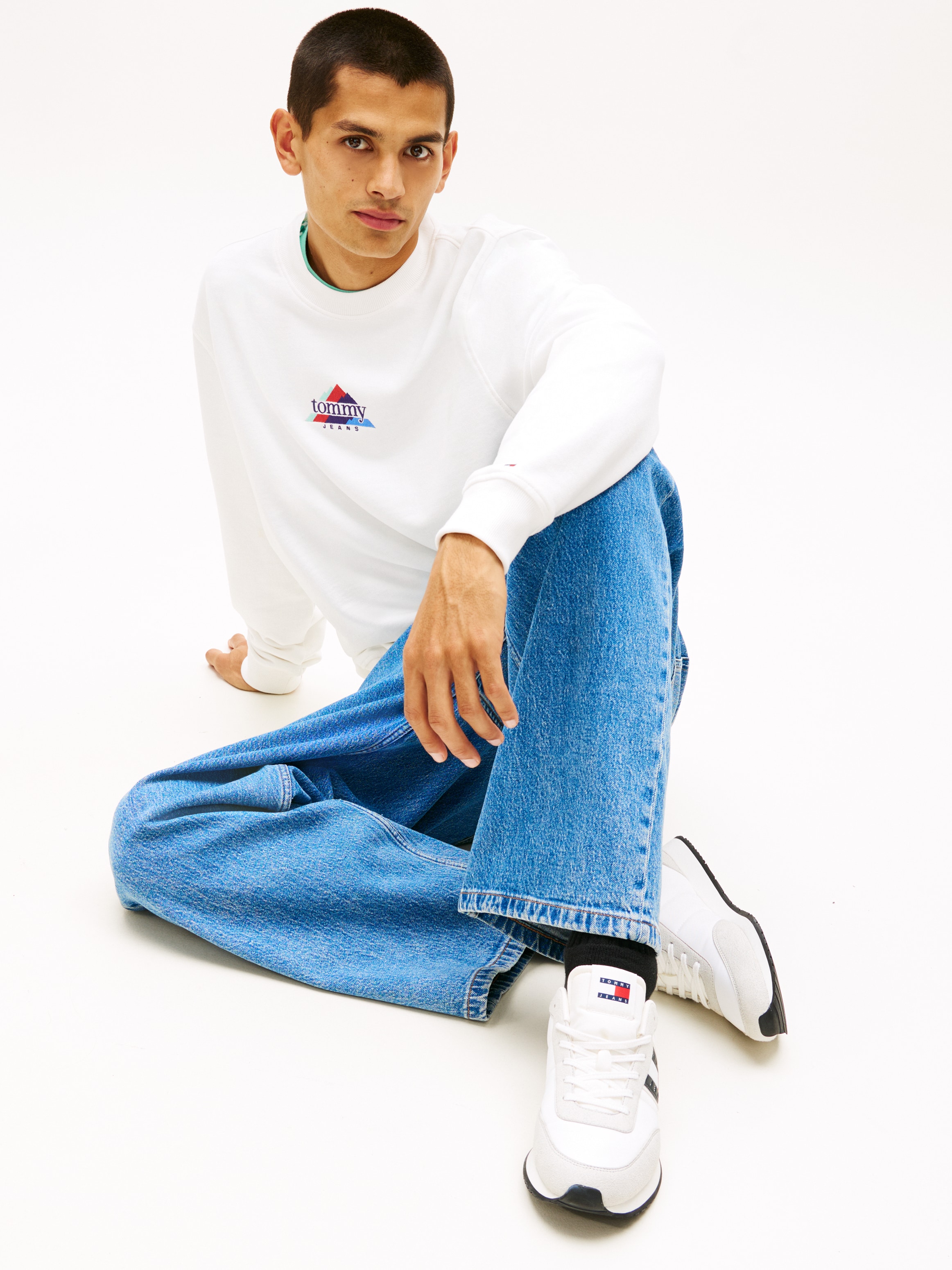 Tommy Jeans Sneaker »TJM  CLASSIC RUNNER«  Freizeitschuh, Halbschuh, Schnürer mit Kontrastbesätzen