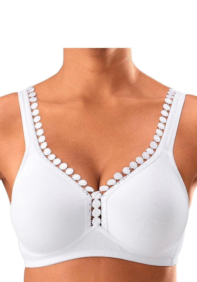 (Packung, mit fleur Stück), Basic online Soft-BH, Bügel, bestellen ohne 2 Dessous dekorativer petite Zierkante,