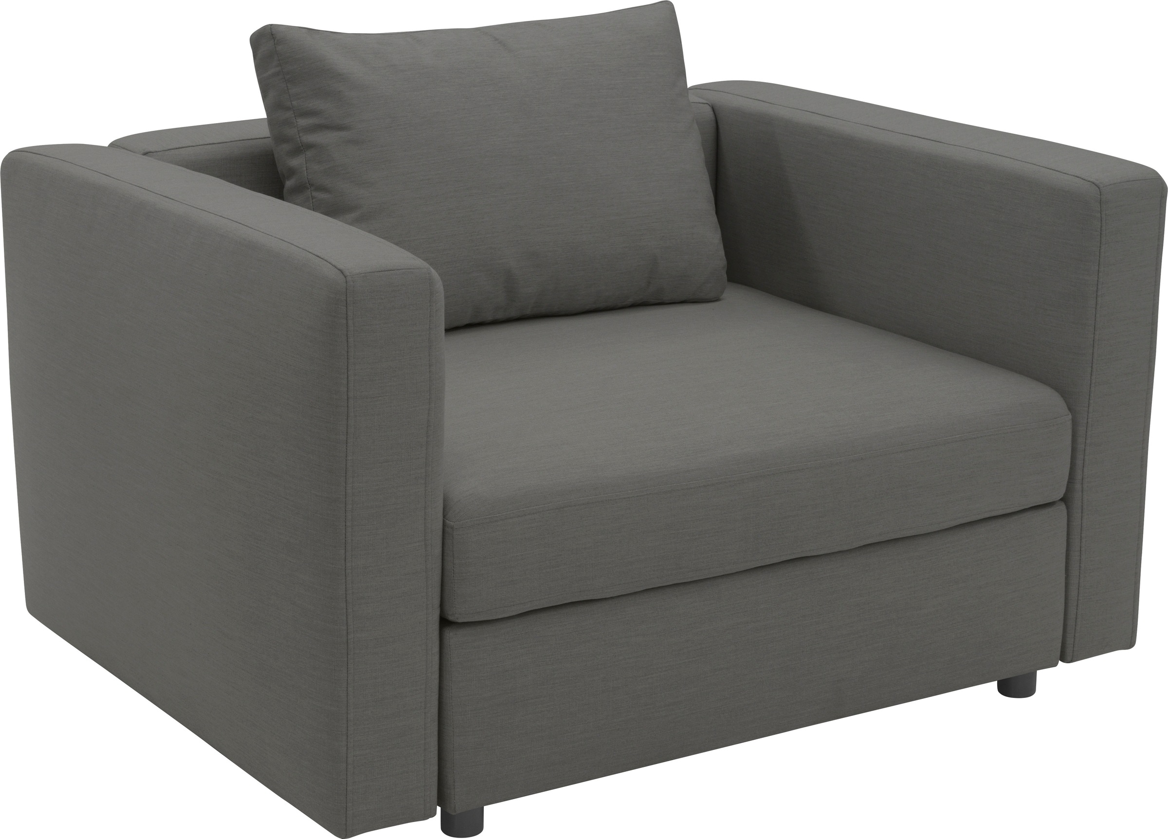 DOMO collection Sessel »Solskin, individuell erweiterbar, für Garten, Terrasse, Balkon«, Formschön mit losem Sitz- und Rücken-Kissen, speziell für Outdoor