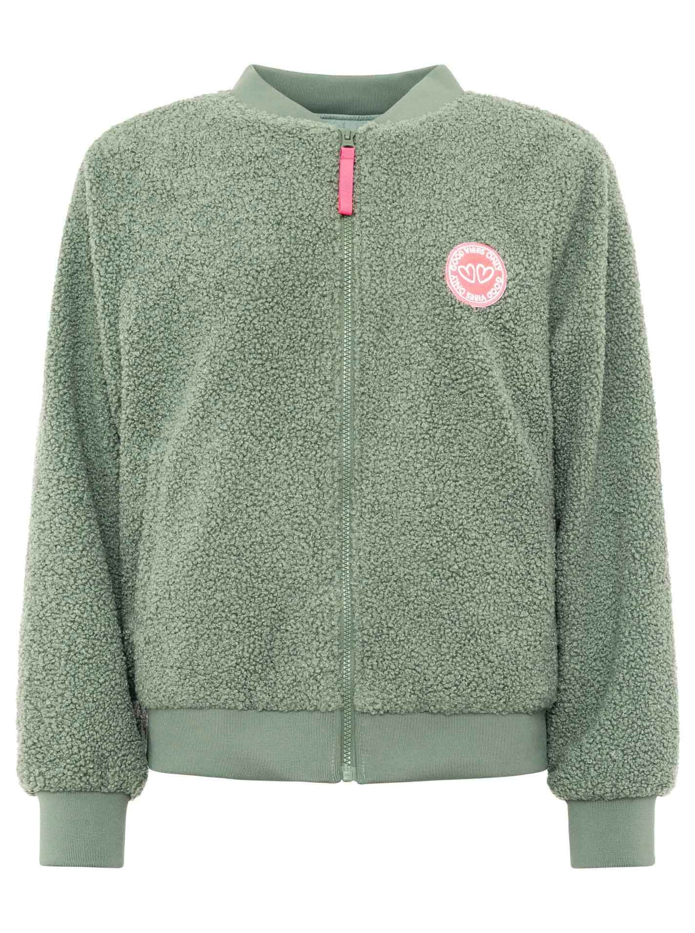 Zwillingsherz Bomberjacke »"Good Vibes"« ohne Kapuze große Herzen auf dem Rücken