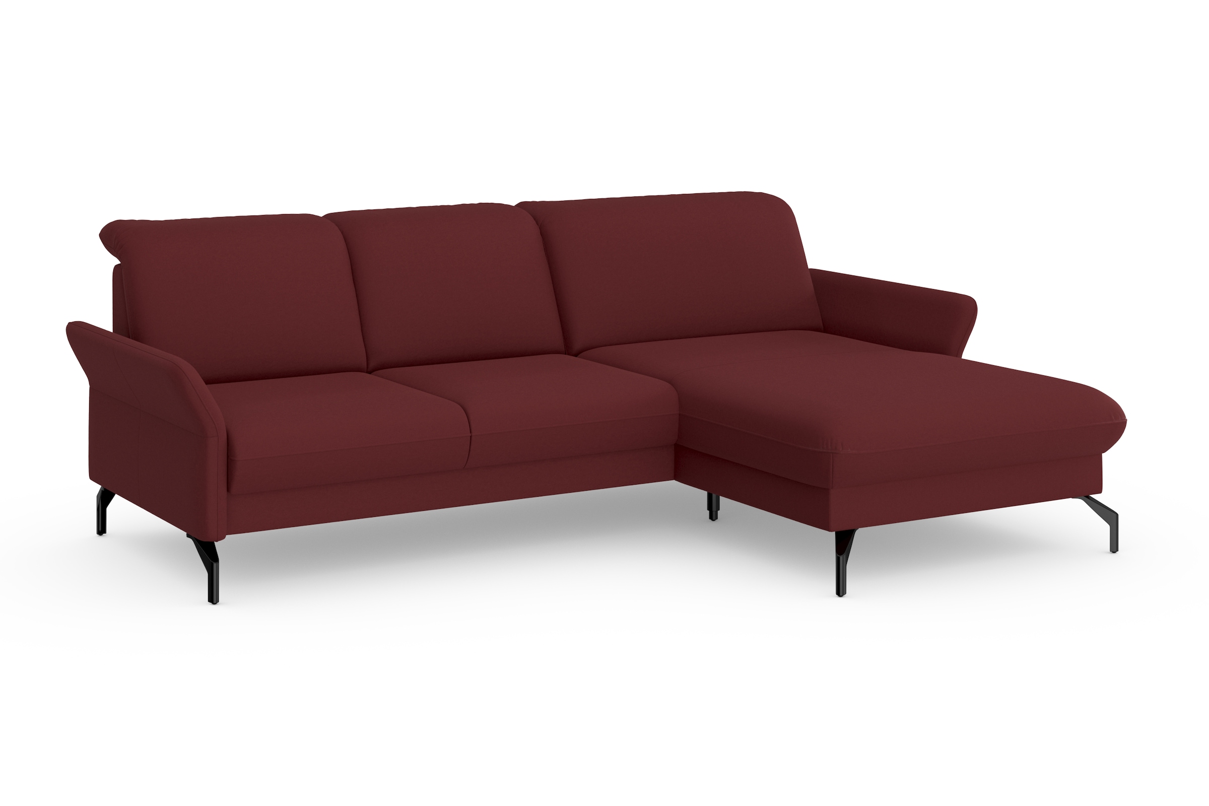 sit&more Ecksofa »Fashion L-Form«, wahlweise mit Kopfteilverstellung und Vorziehsitz, motorisch
