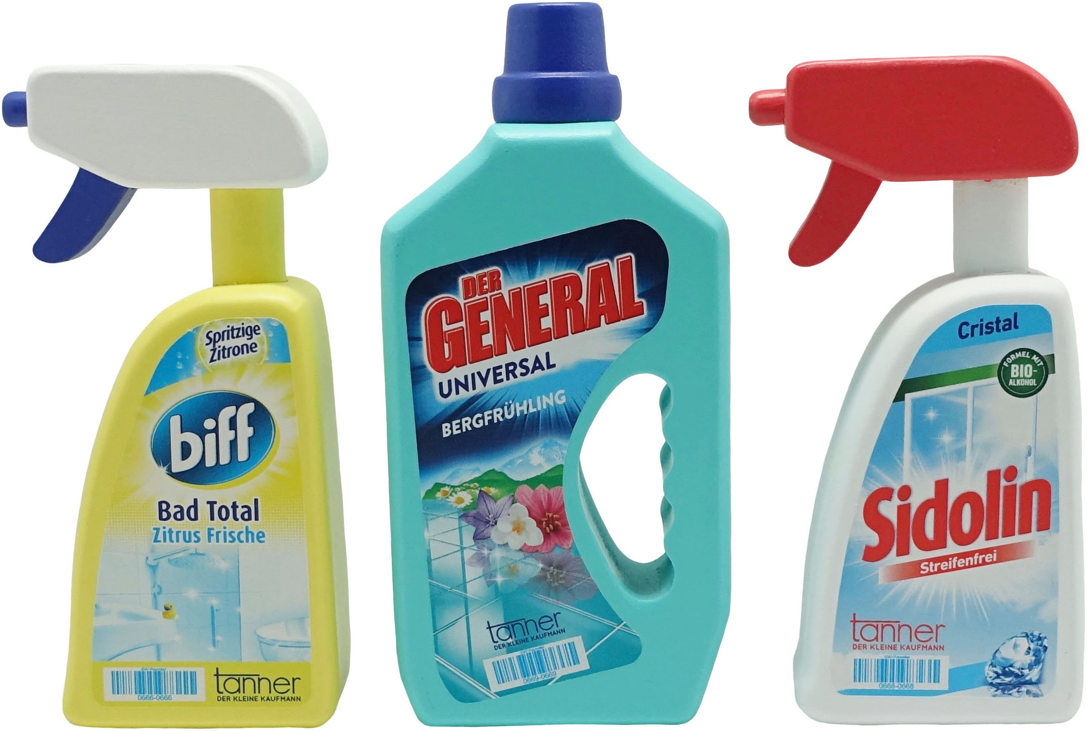 Tanner Kaufladensortiment »Henkel Reinigungsset mit Markenminiaturen und Zubehör« aus Holz, FSC® - schützt Wald