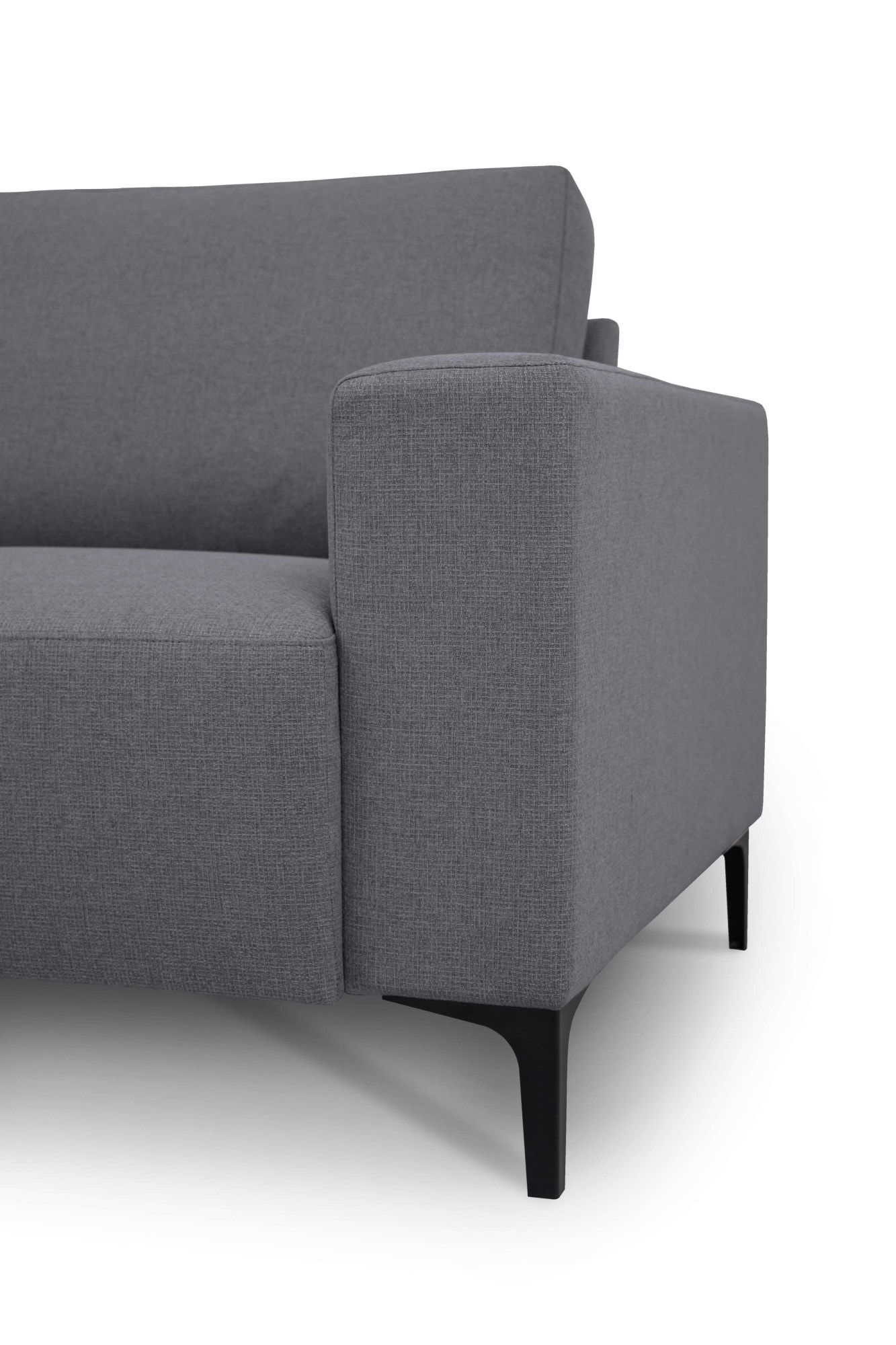 Home affaire Ecksofa »Tournon, L-Form, Breite 256 cm, Webstoff, Chenille«, Designsofa im nordischen Stil, Wellenunterfederung, Metallfüße