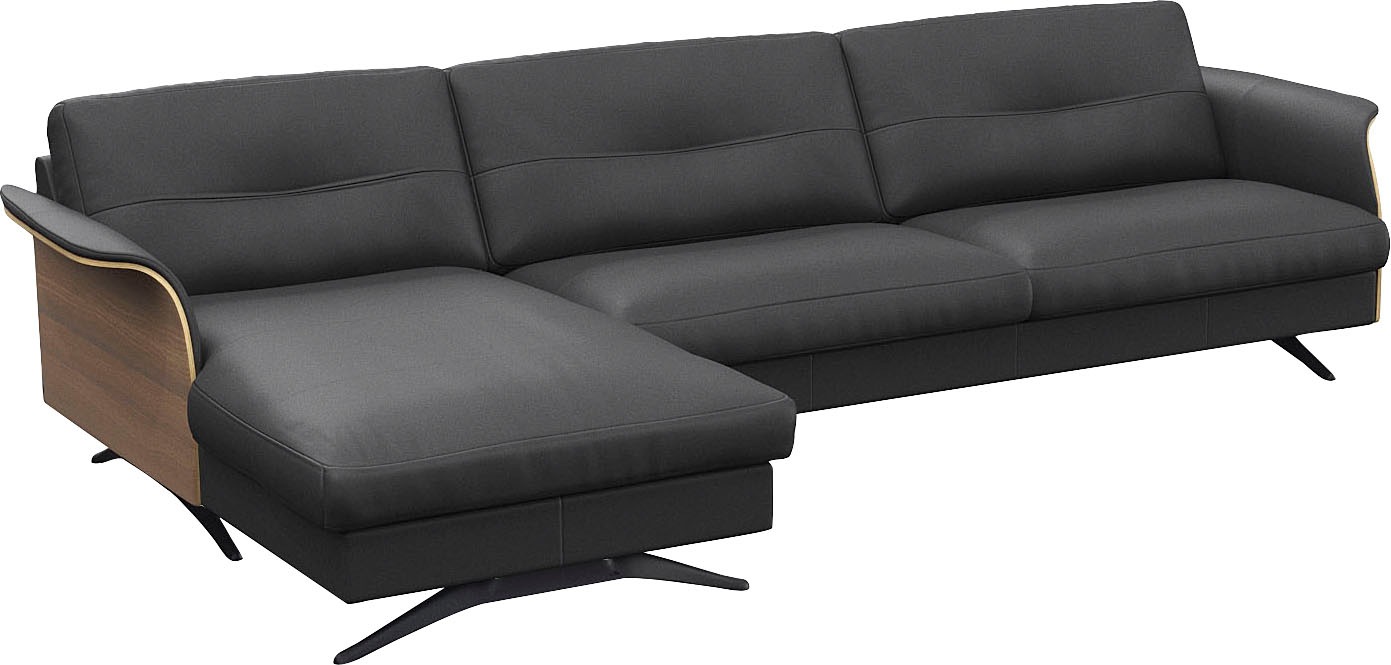 FLEXLUX Ecksofa »Glow, super bequem durch hochwertigem Sitzaufbau mit Feder günstig online kaufen