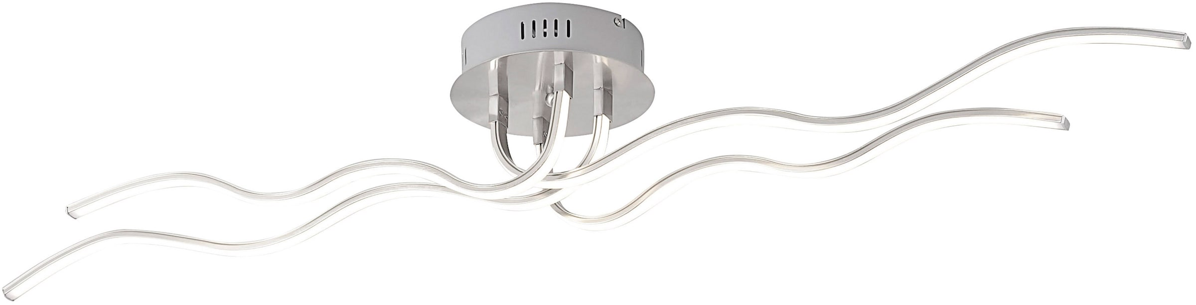 JUST LIGHT Deckenleuchte »WAVE«, 4 flammig, Leuchtmittel LED-Board   LED fe günstig online kaufen
