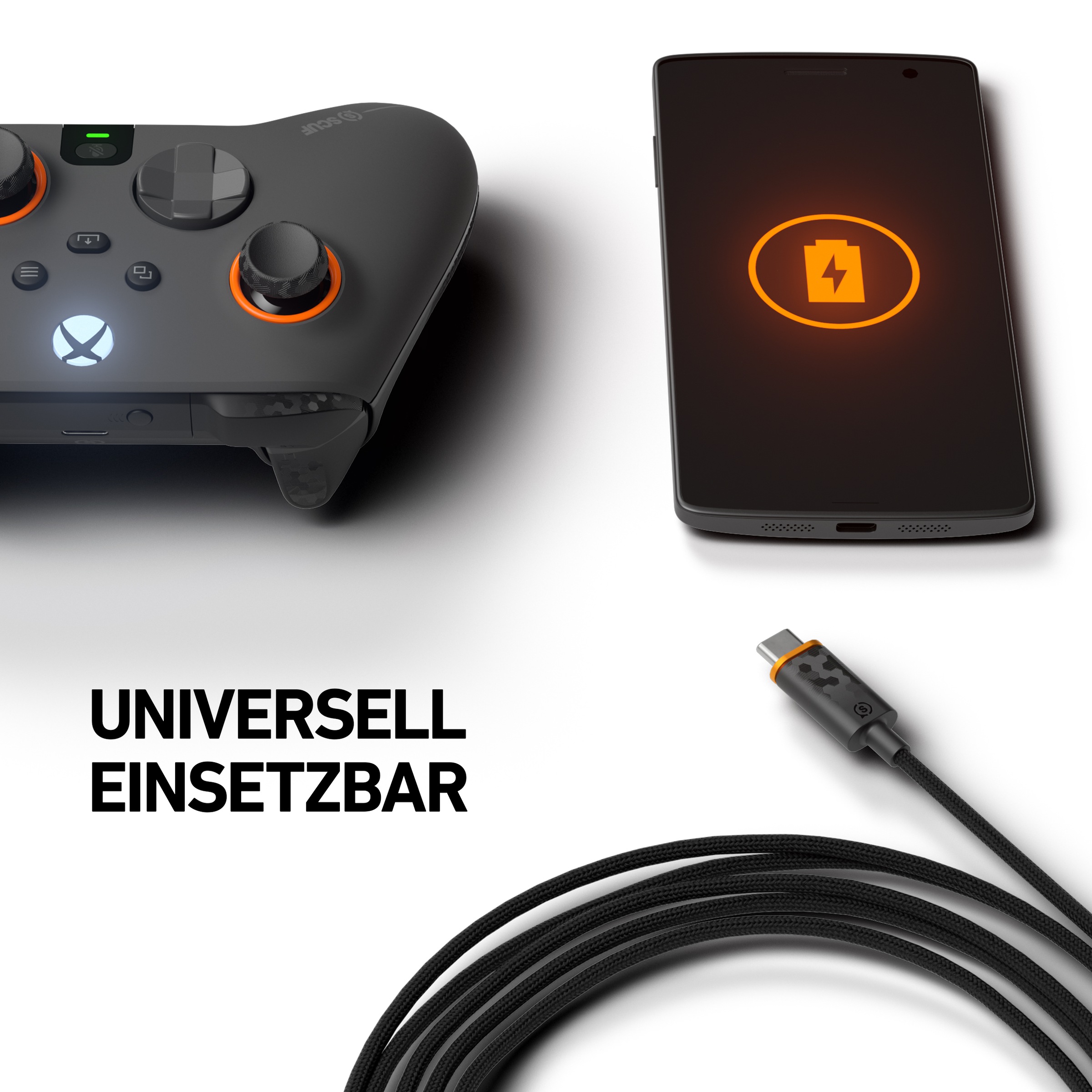SCUF Gaming USB-Kabel »Cable USB-C 2m Retail/Etail - Light Gray«, 200 cm