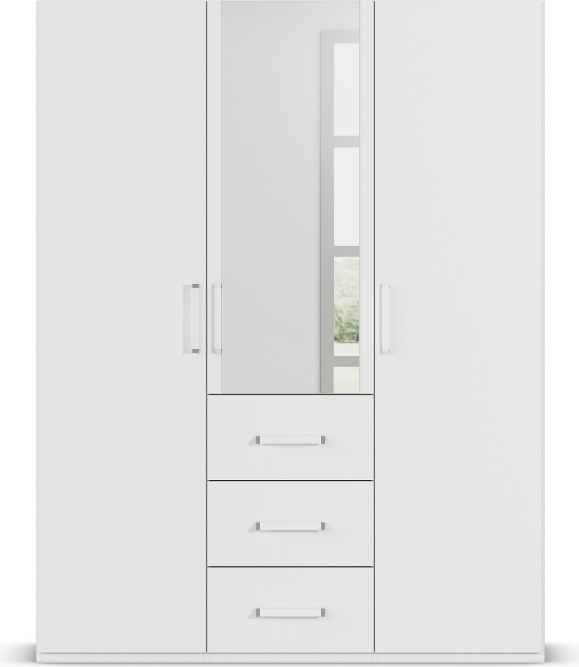 rauch Drehtürenschrank »Kleiderschrank Schrank Garderobe Schlafzimmerschrank EVELYN«, (in 2 Höhen 197 oder 210 cm erhältlich), in elegantem Stil mit Schubladen 3 Breiten und 2 Höhen MADE IN GERMANY
