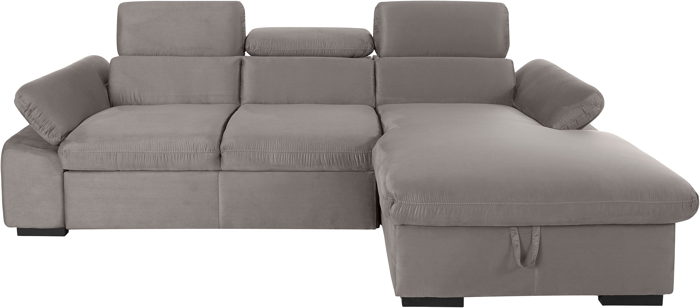 COTTA Ecksofa »Lola L-Form mit Kopfteilfunktion & Hocker«, (Set, mit Hocker günstig online kaufen