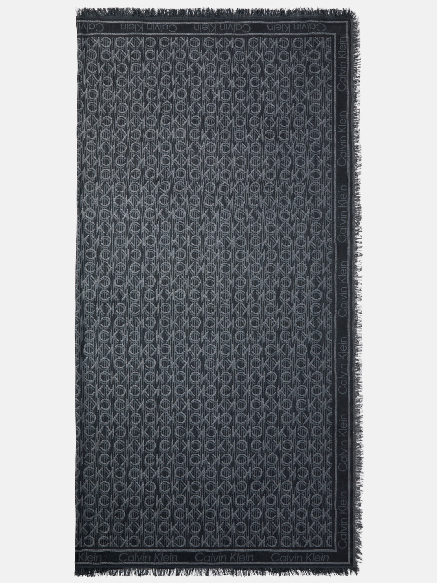 Calvin Klein Modeschal »Monogram Jaquard Schal«, Mit Markenlogoprint