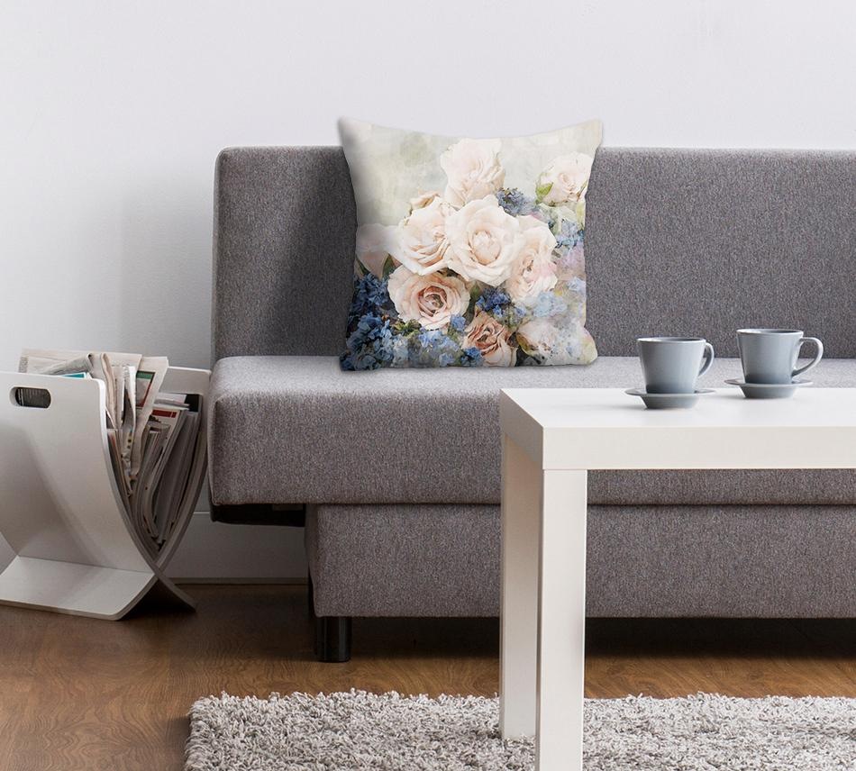queence Dekokissen »Blüten«, Kissenhülle ohne Füllung, 1 Stück günstig online kaufen