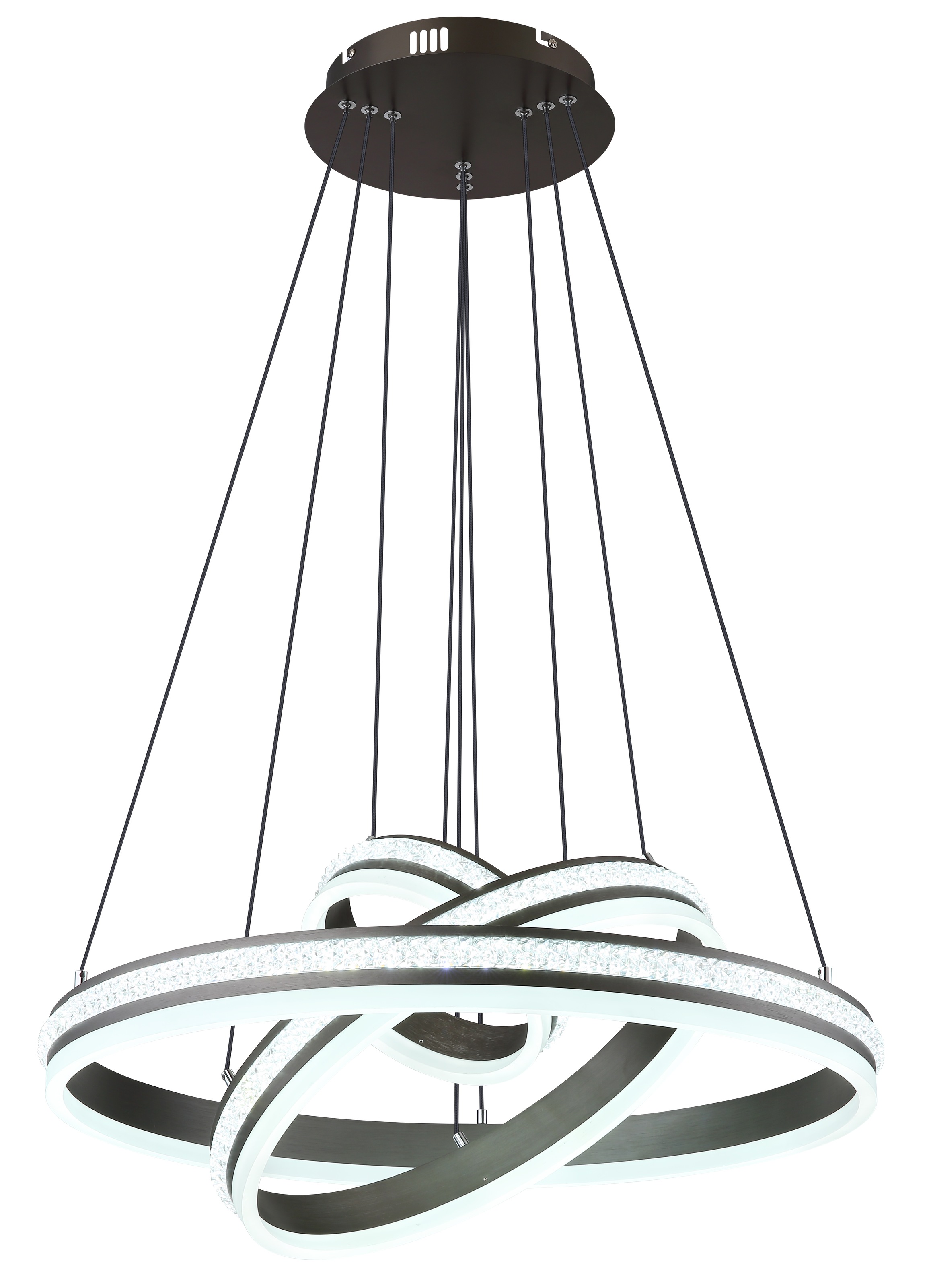 GLOBO LIGHTING LED Pendelleuchte »GROUNI«, Leuchtmittel LED-Modul | LED fest integriert, Hängelampe/Hängeleuchte/Wohnzimmer/Esstisch/elegant