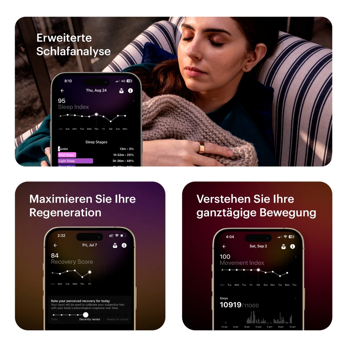 Ultrahuman Activity Tracker »Ring AIR - Größe 6«