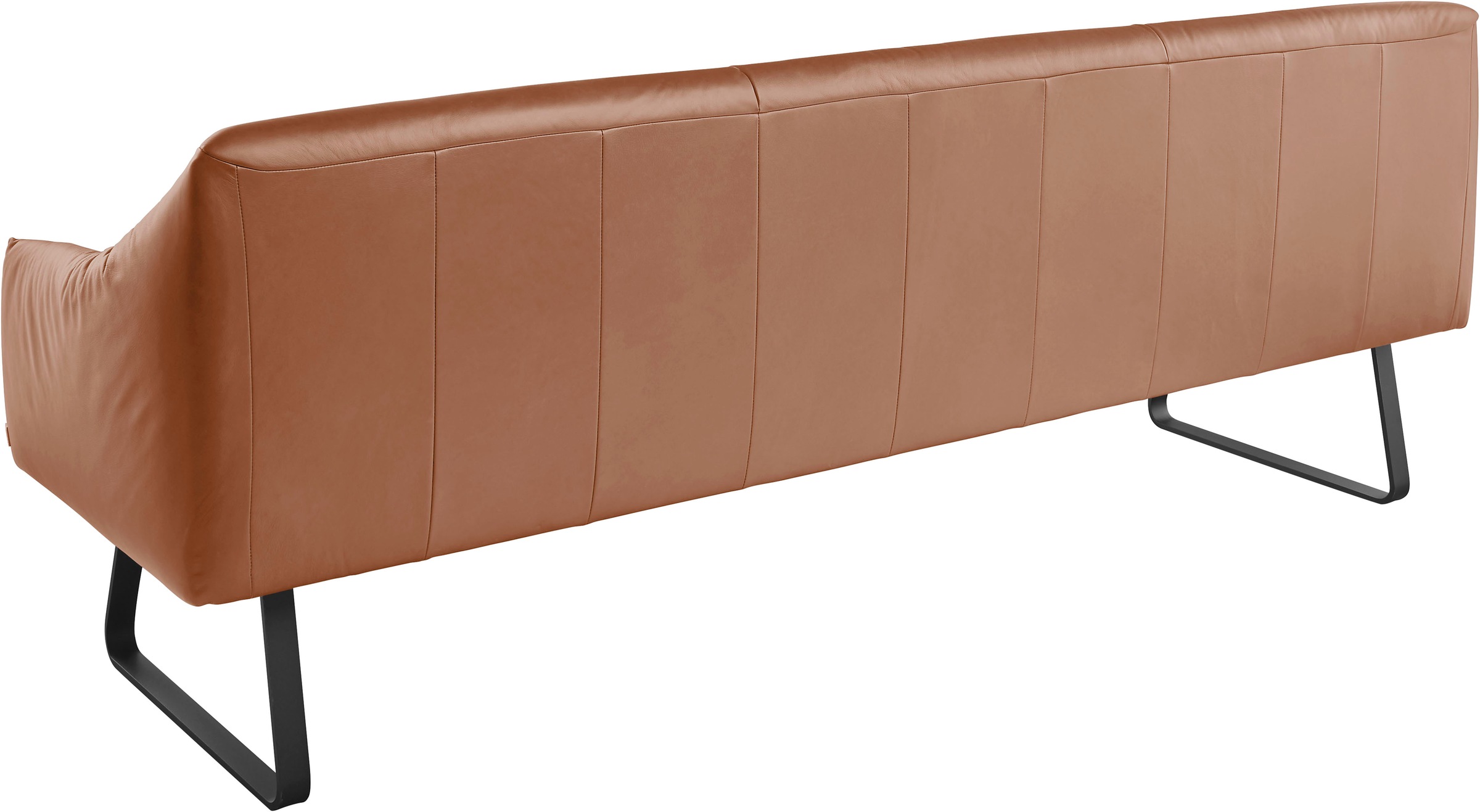 Musterring Essbank »JustB! SP500«, (1 St.), Metallkufe schwarz, verschiedene Farben, Breite 220 oder 250 cm