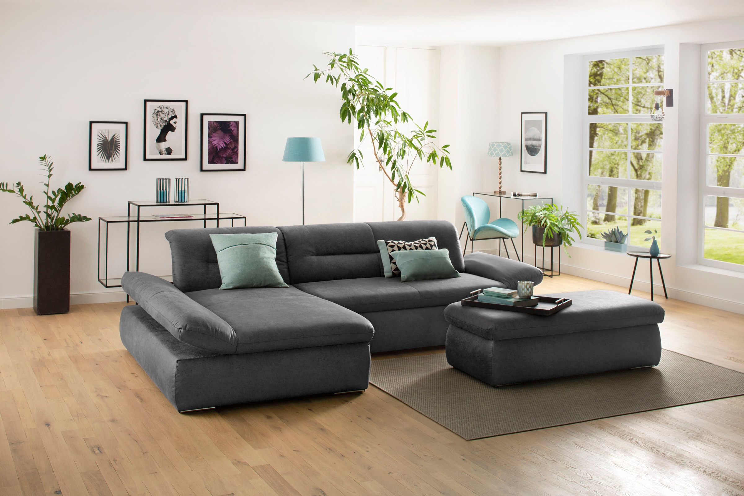 INOSIGN Ecksofa »Avesa L-Form«, Wahlweise mit Armteilvertsellung und Bettfu günstig online kaufen