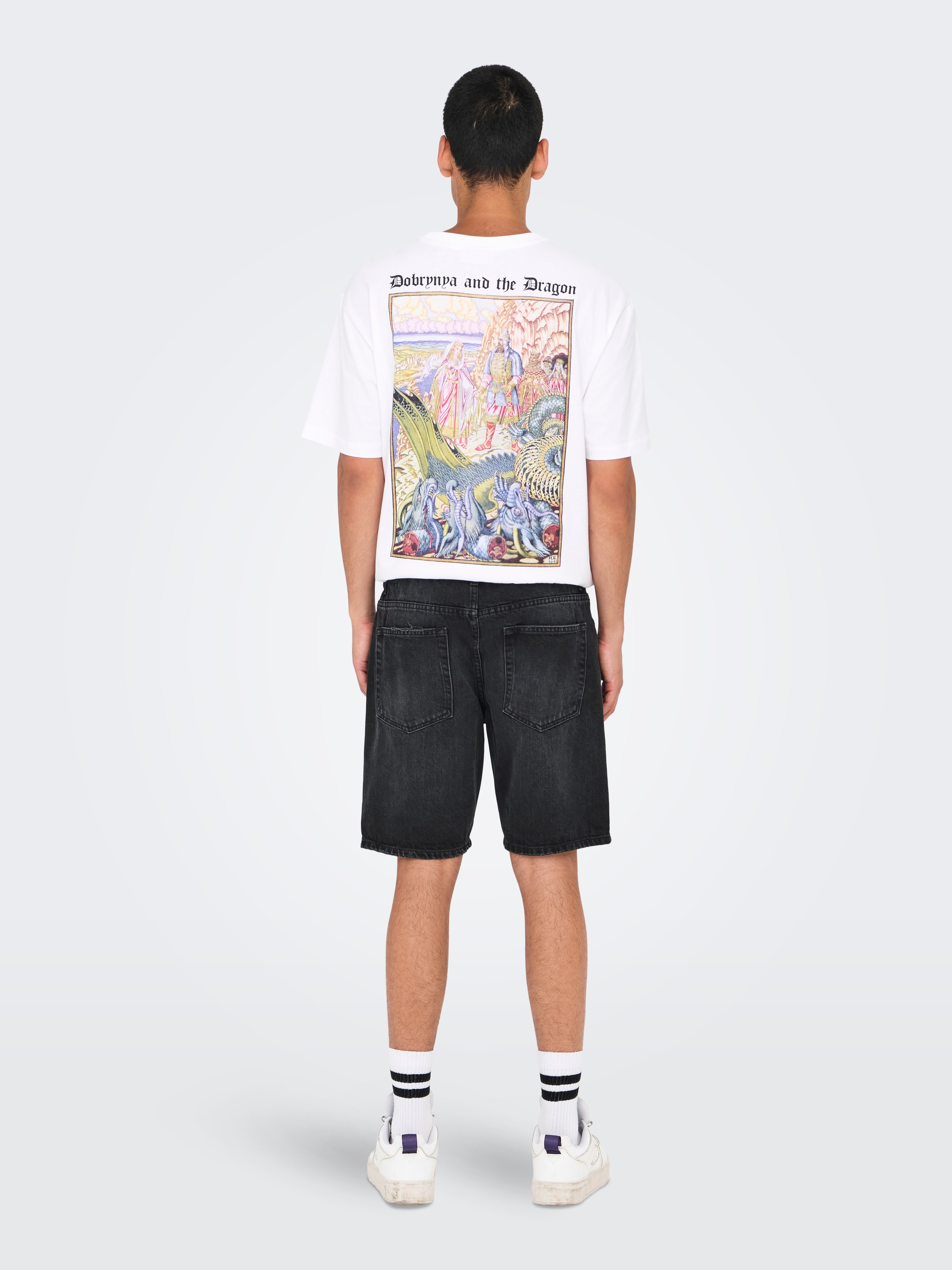 ONLY & SONS Shorts »ONSEDGE BLACK 2047 TAI DNM SHORTS«
