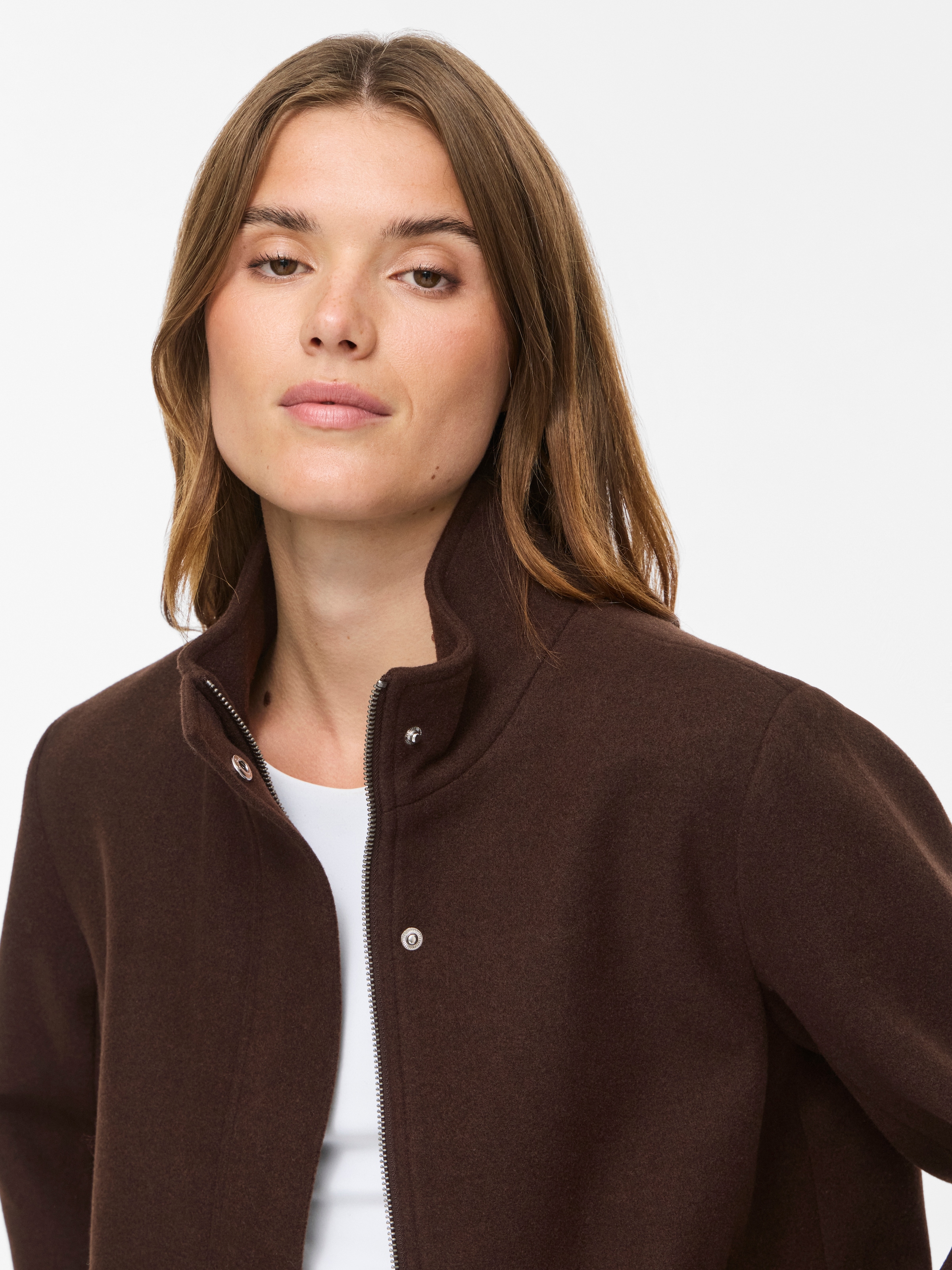 Vila Kurzjacke »VICLAUDIA L/S HIGH NECK SHORT JKT- NOOS« Kunstfaser