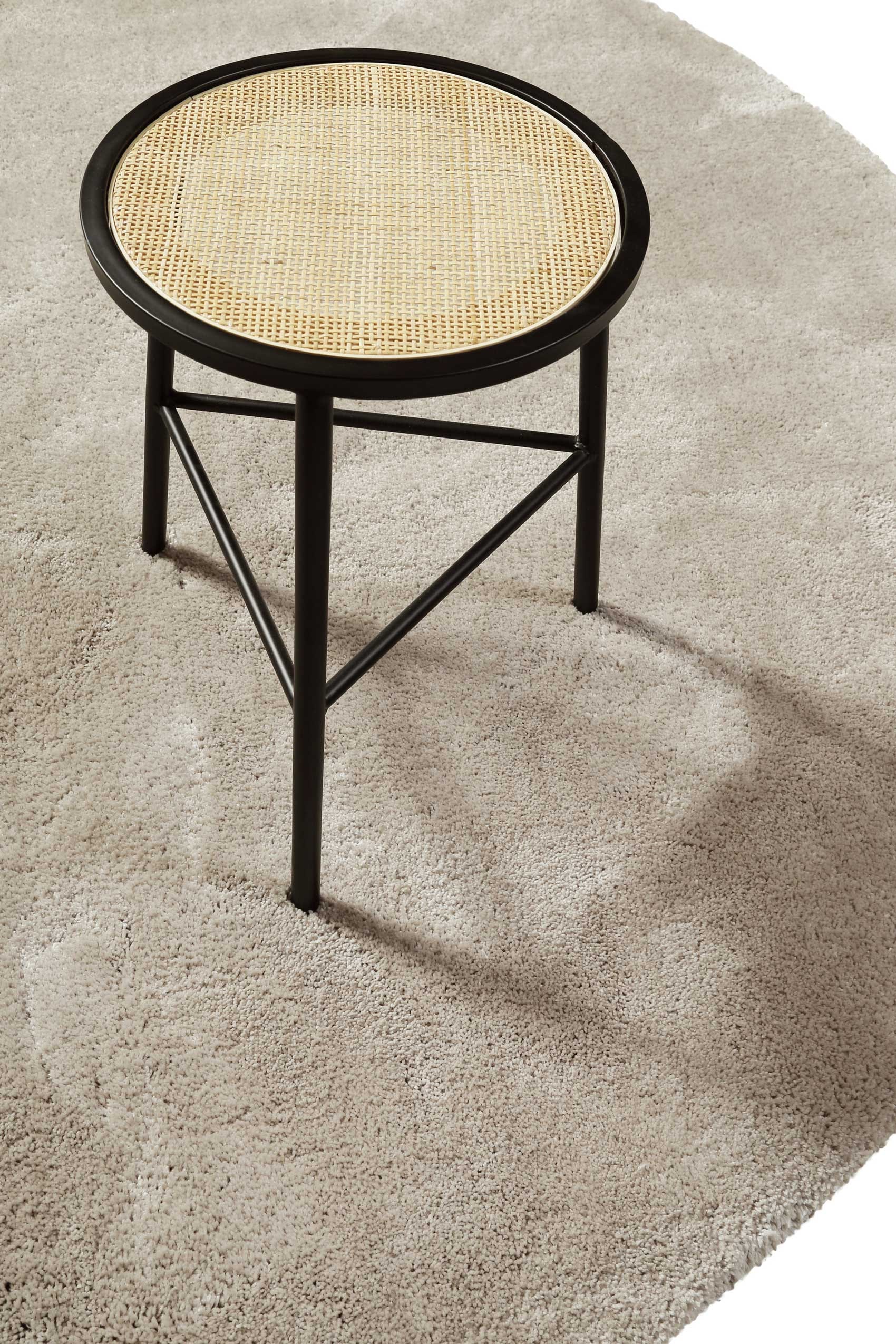 Wecon home Basics Teppich »Emilia« rund 25 mm Höhe Hochflorteppich, getuftet, modern, einfarbig, flauschig, Wohnzimmer