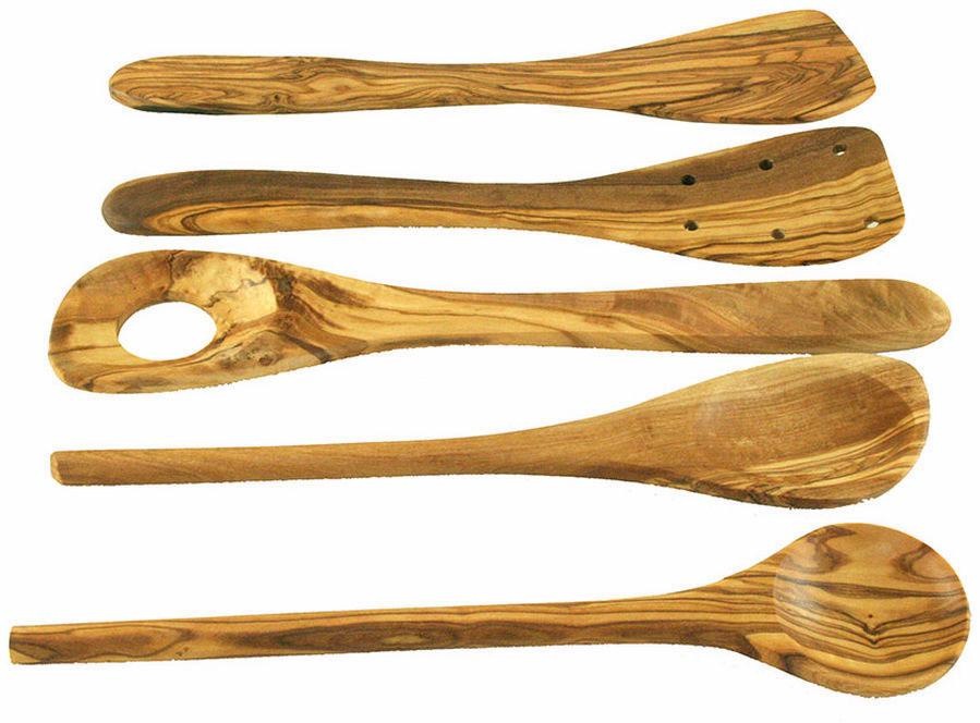 Olivenholz-erleben Kochbesteck-Set »aus naturbelassenem Olivenholz«, (Set, günstig online kaufen