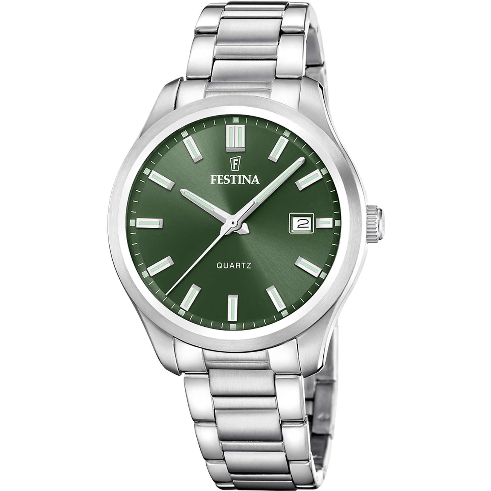 Festina Quarzuhr »Classic Steel« Armbanduhr, Herrenuhr, Edelstahlarmband, analog, Tag