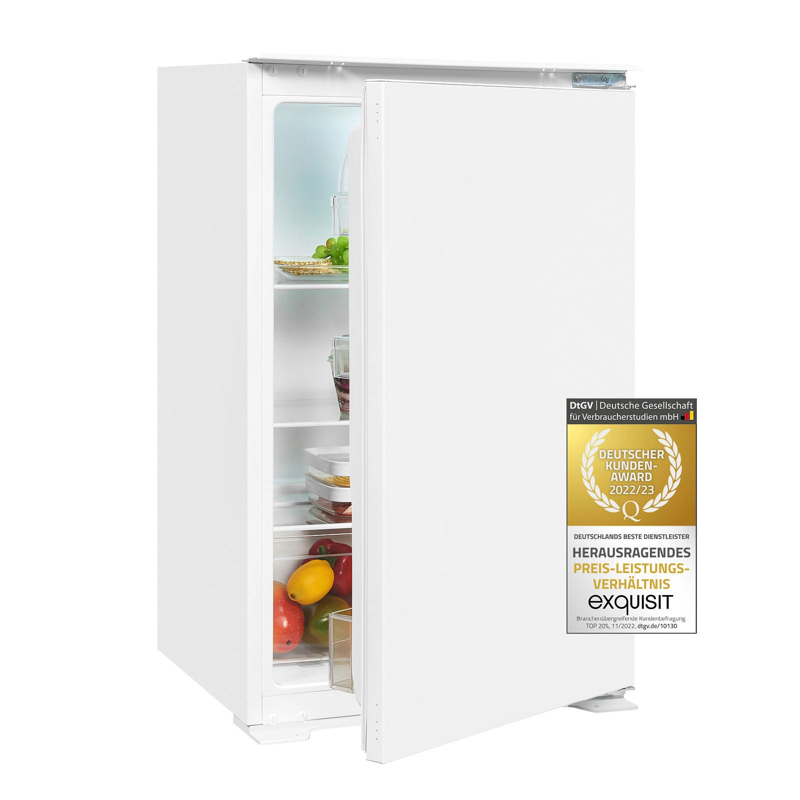 exquisit Einbaukühlschrank »EKS131-V-040E«, EKS131-V-040E, 88 cm hoch, 54 cm breit