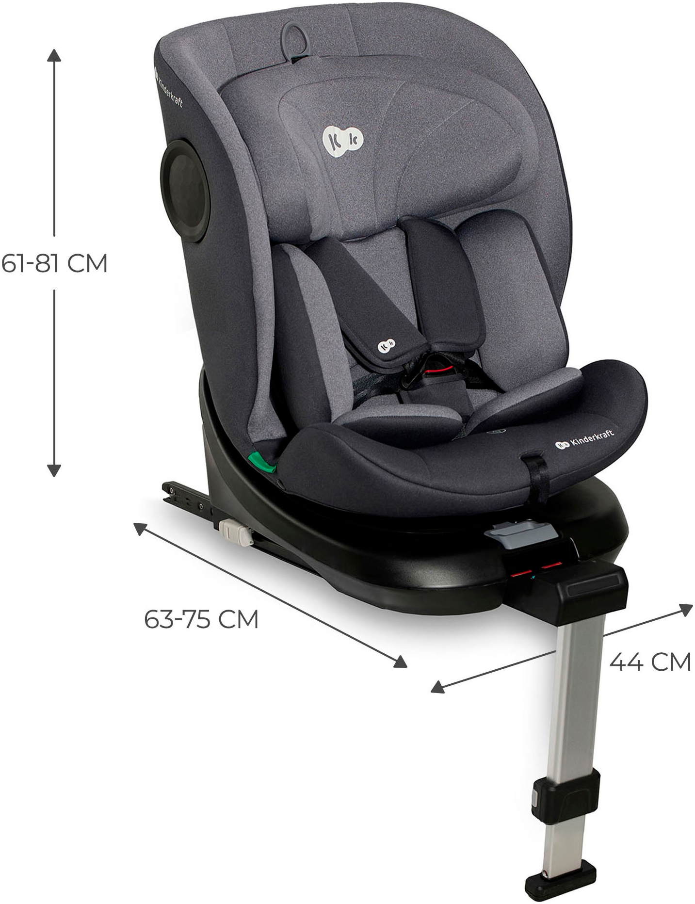 Kinderkraft Autokindersitz »I-360 i-Size« Klasse 0 / 1 / II / III (bis 36 kg) 360° – drehbarer Kindersitz