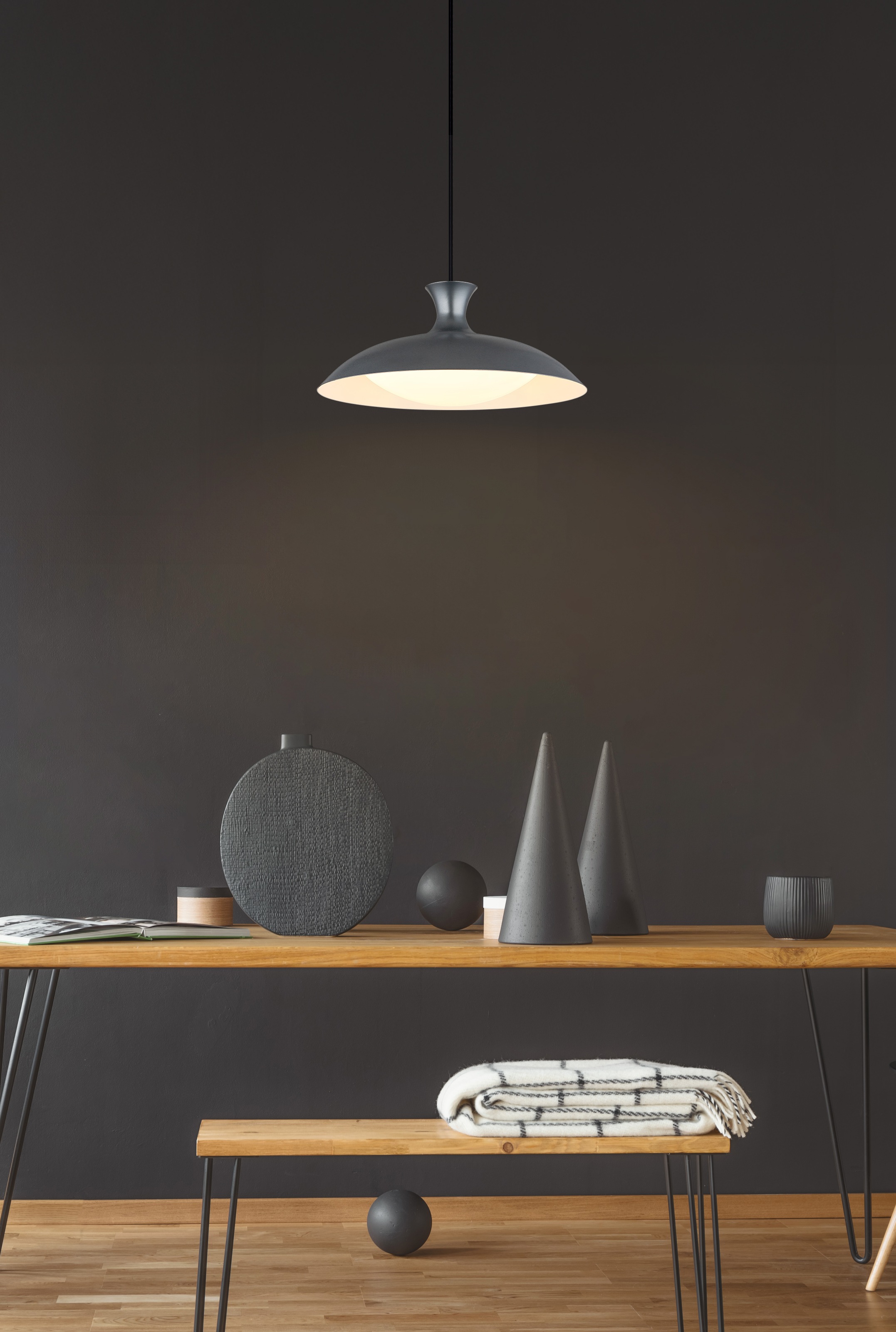 GLOBO LIGHTING Hängeleuchte »ROCHA« LED-Modul 1 Stk. warmweiß - kaltweiß Hängelampe Esszimmer-Leuchte Esstischleuchte Wohnzimmer