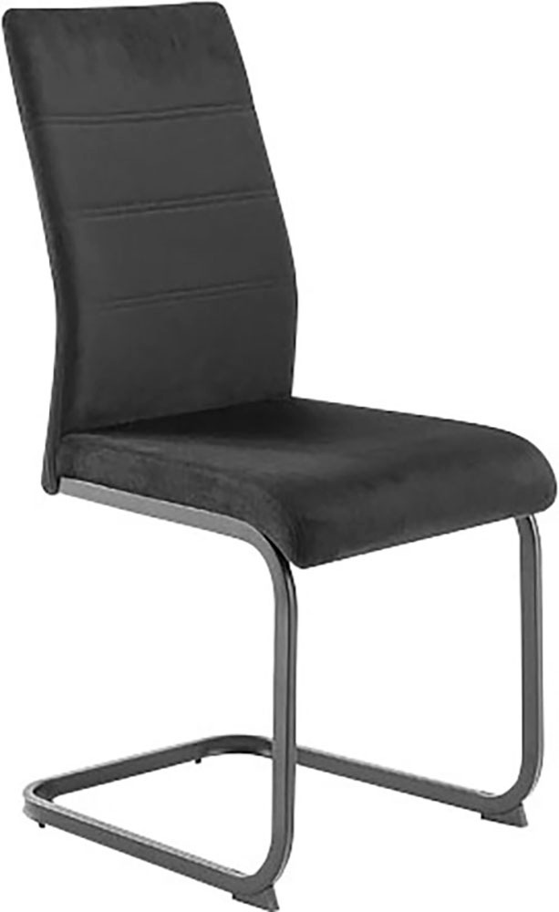 MCA furniture Freischwinger »MCA TICINO Schwingstuhl«, Veloursstoff, (4er-Set), Schwingstühle, Schwinger, Komfortsitzhöhe von ca. 48 cm