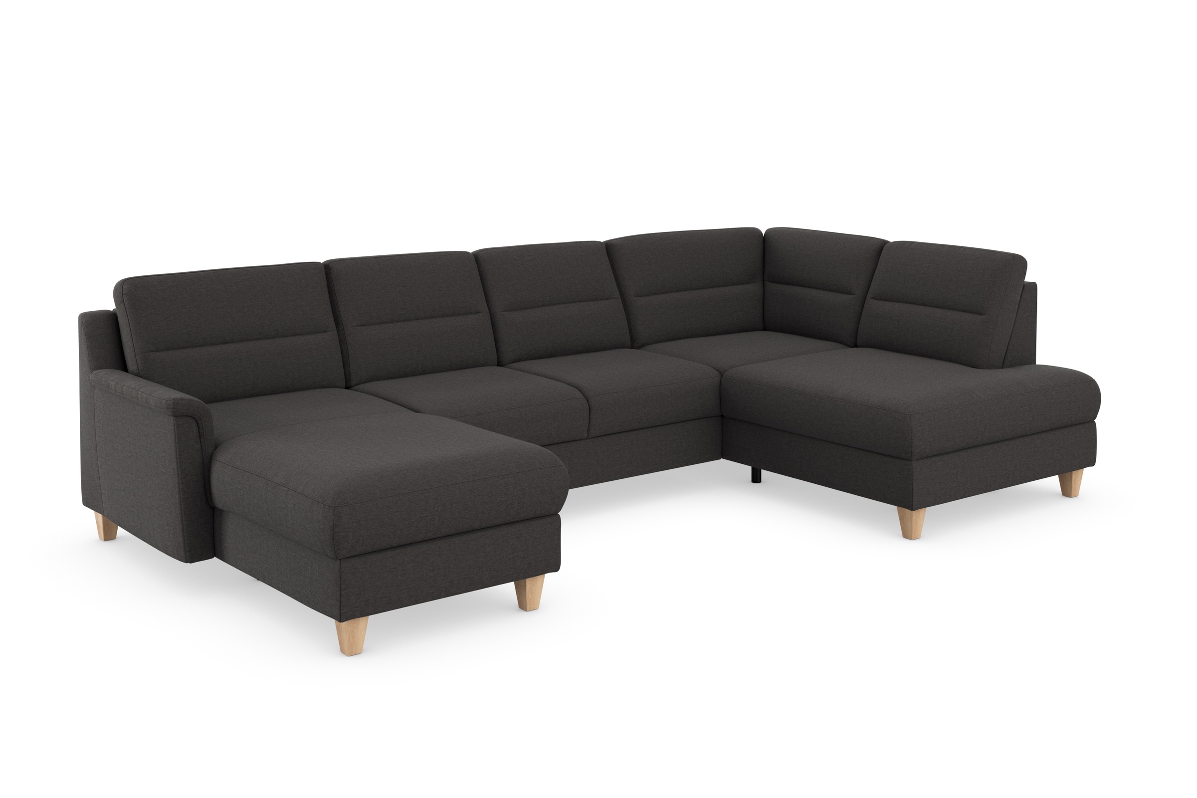 sit&more Wohnlandschaft »Farö U-Form«, inklusive Federkern, wahlweise mit Bettfunktion und Bettkasten