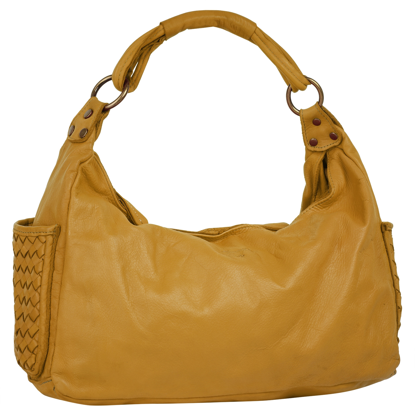 Samantha Look Henkeltasche echt Leder, Made in Italy