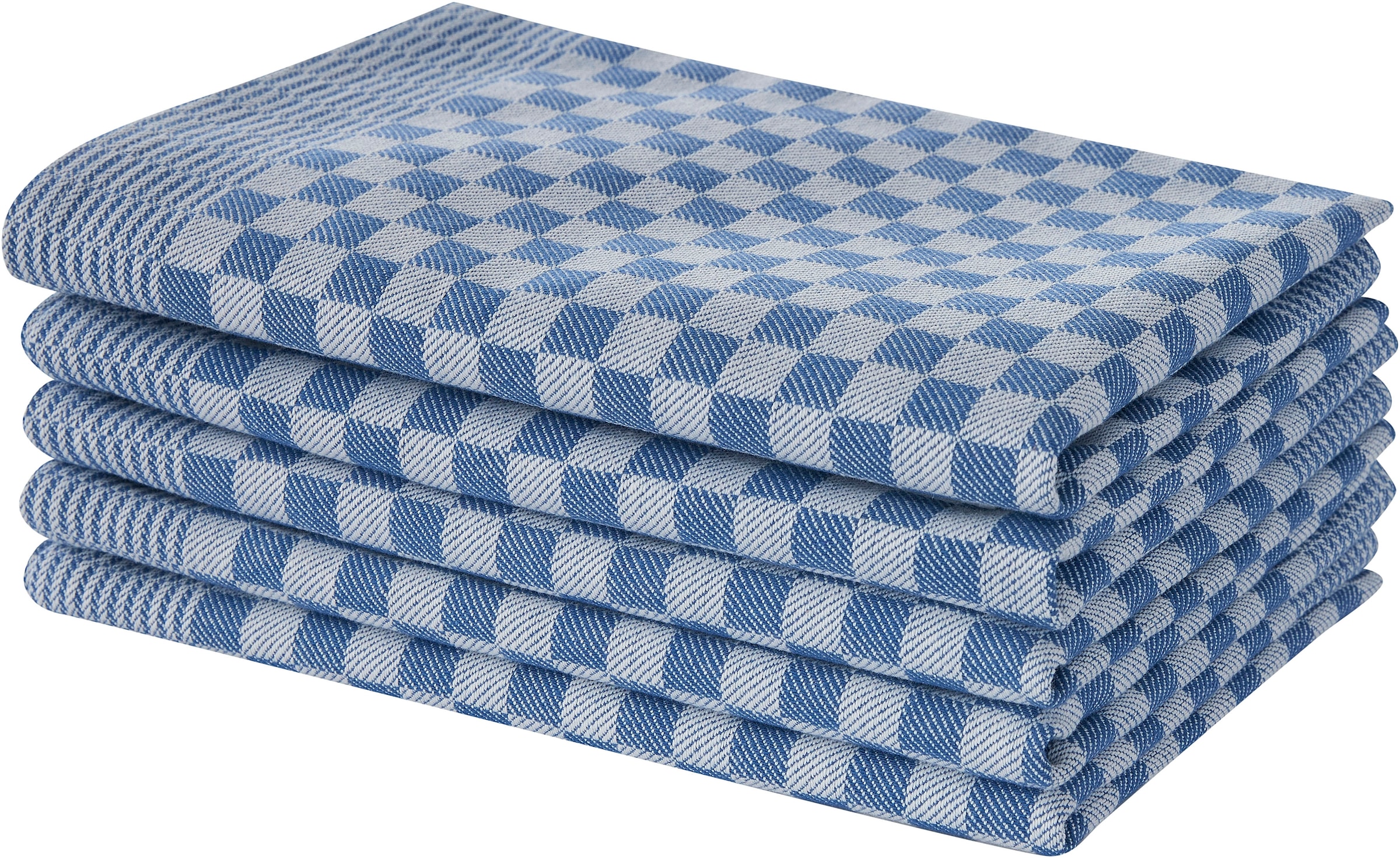 OTTO home Geschirrtuch »Keersten« Grubentuch, 100 % Baumwolle, 5er-Set, 70 × 50 cm, Premium,