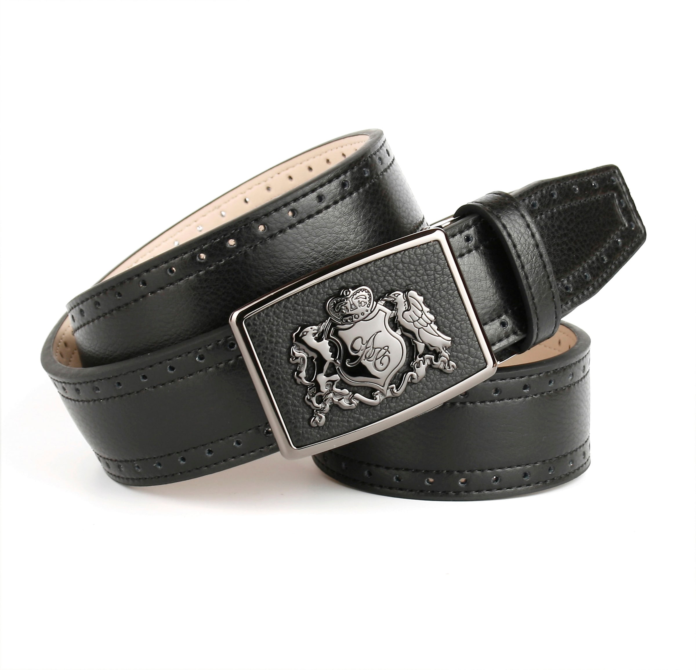 Anthoni Jeans Crown Ledergürtel, schwarz für online in kaufen