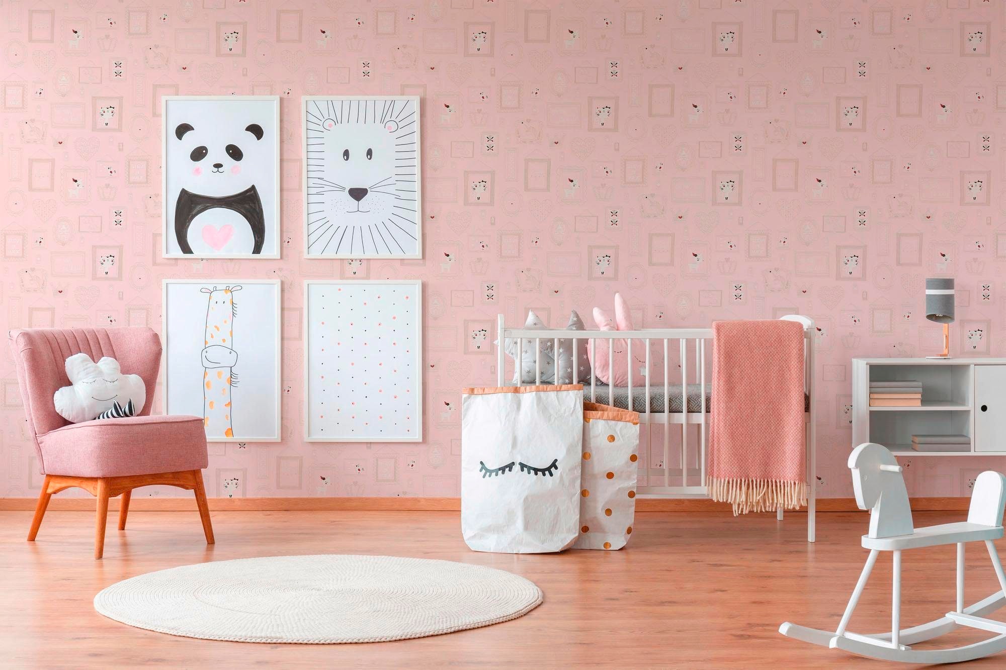 living walls Vliestapete »Boys & Girls«, Strukturmuster-gemustert-Motiv, Modern Tapete Kinder Tapeten Wohnzimmer Schlafzimmer Küche osa Design