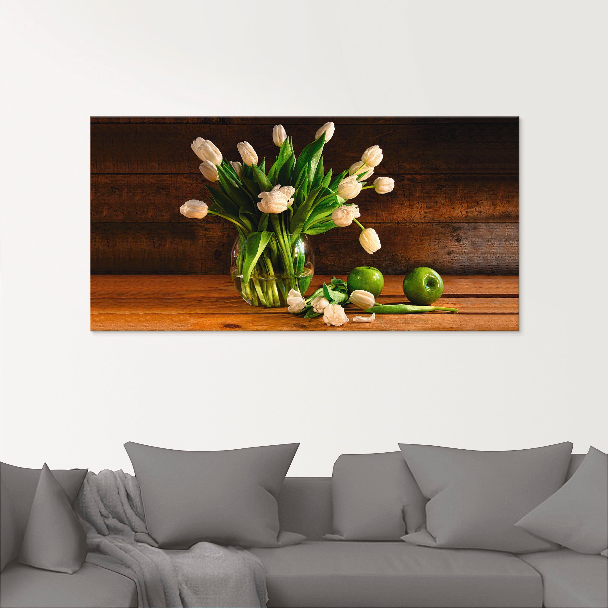 Artland Glasbild »Tulpen in Glasvase«, Blumen, (1 St.), in verschiedenen Gr günstig online kaufen