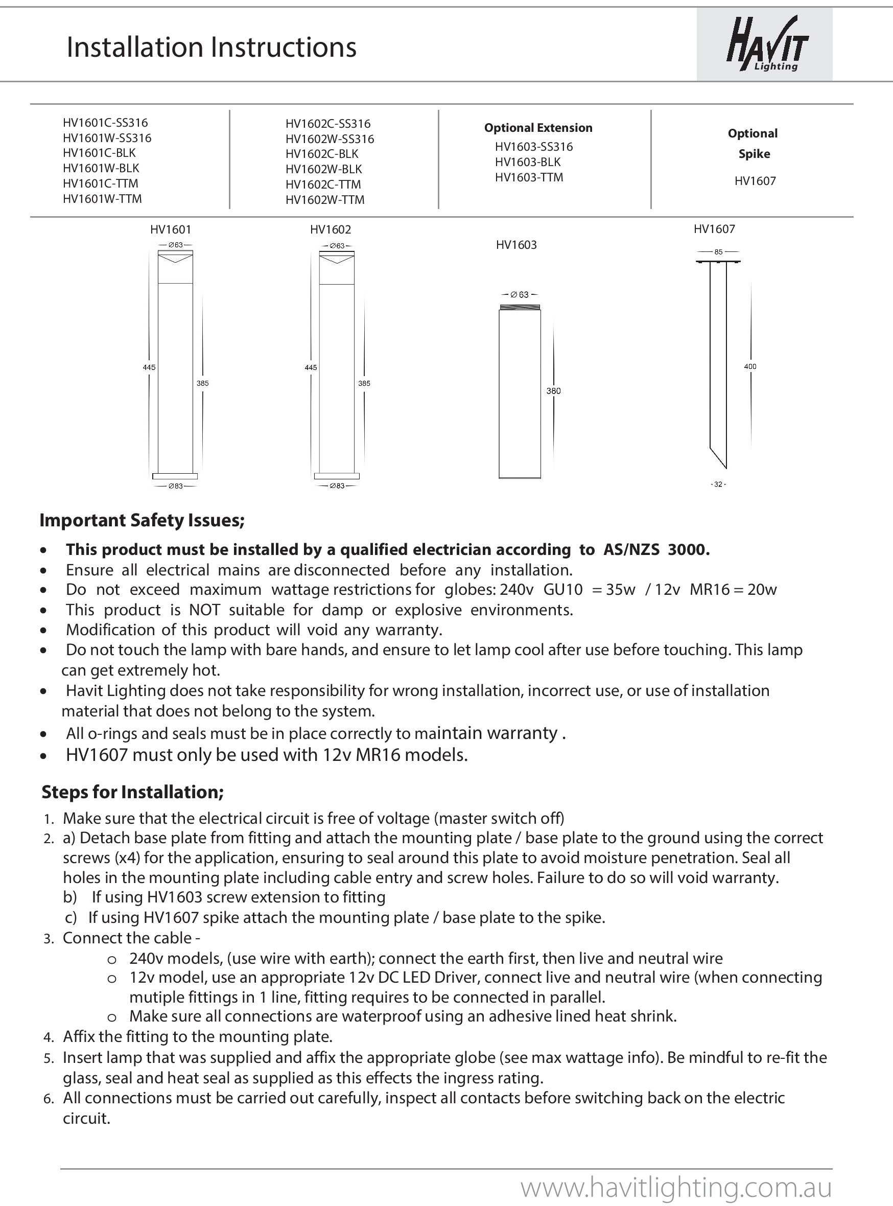 Havit Lighting LED Außen-Stehlampe »HIGHLITE«, 1 flammig, Leuchtmittel GU10 | Leuchtmittel wechselbar