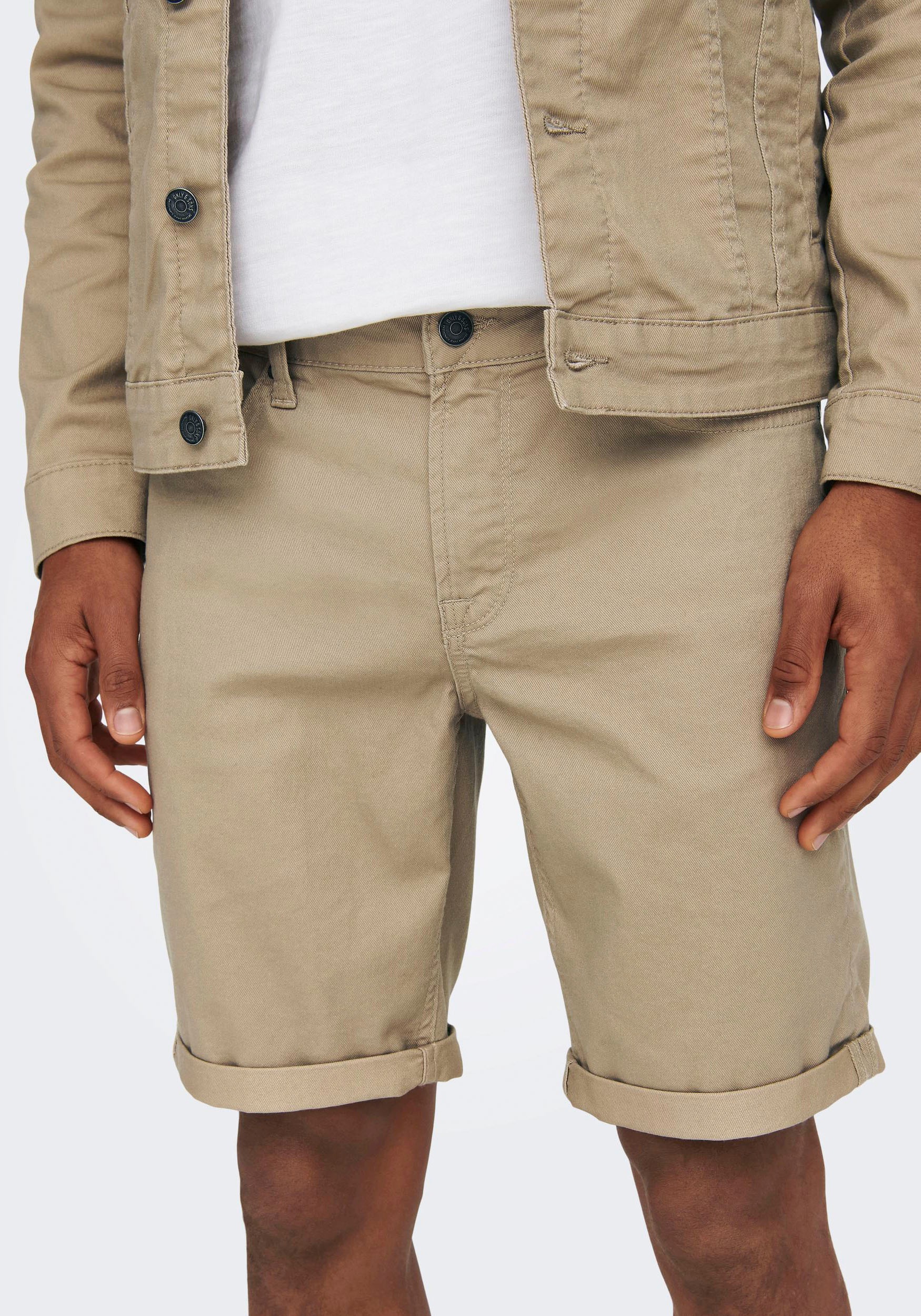 2. Bild von ONLY & SONS Jeansshorts »ONSPLY LIFE REG TWILL 4451 SHORTS«