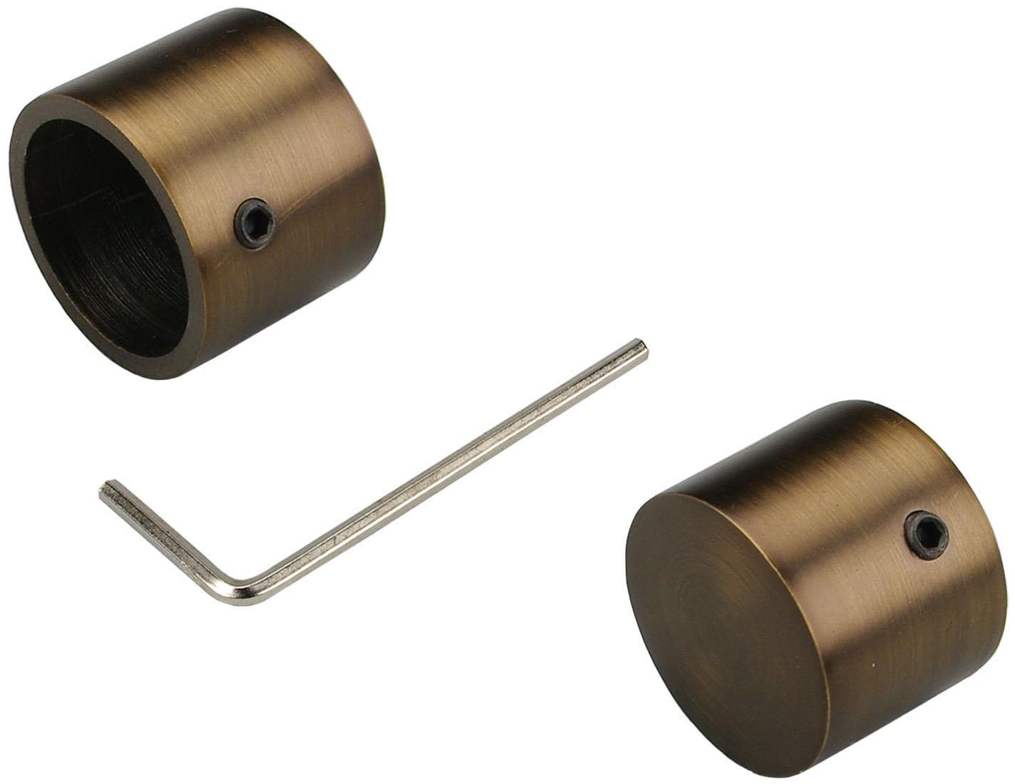 Liedeco Gardinenstange »CELZYLIN01SG2L«, 2 läufig-läufig, Fixmaß, 2-läufig im Fixmaß Ø 25/20 mm
