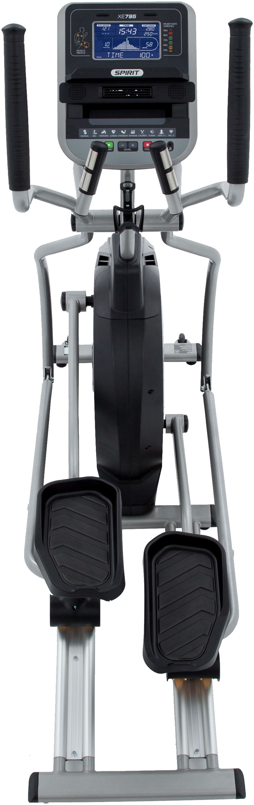 Spirit Fitness Crosstrainer »XE795«, Schwungmasse ca. 14 kg, 40 Widerstandsstufen