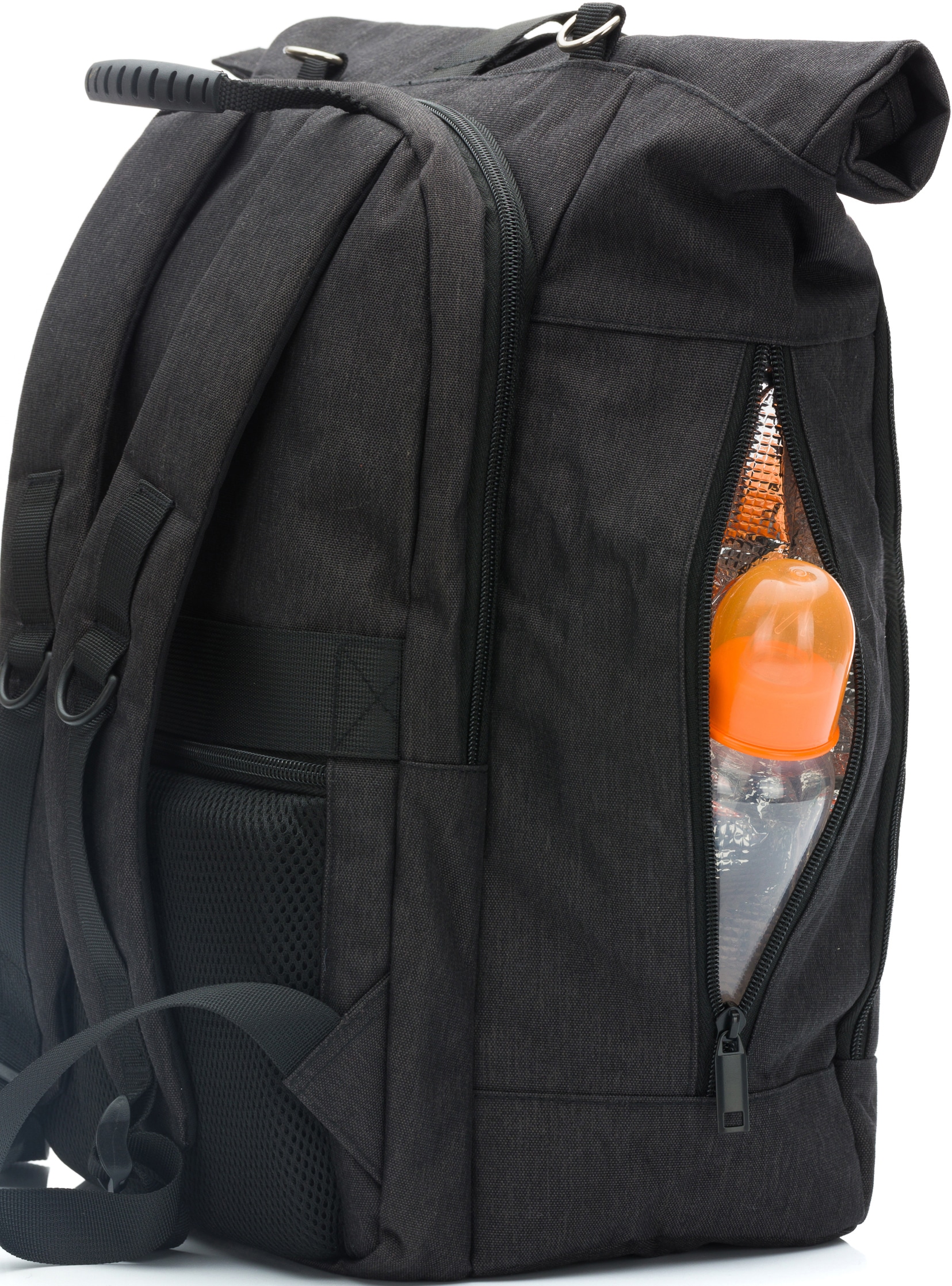 Fillikid Wickelrucksack »Dublin, schwarz«, mit Wickelauflage