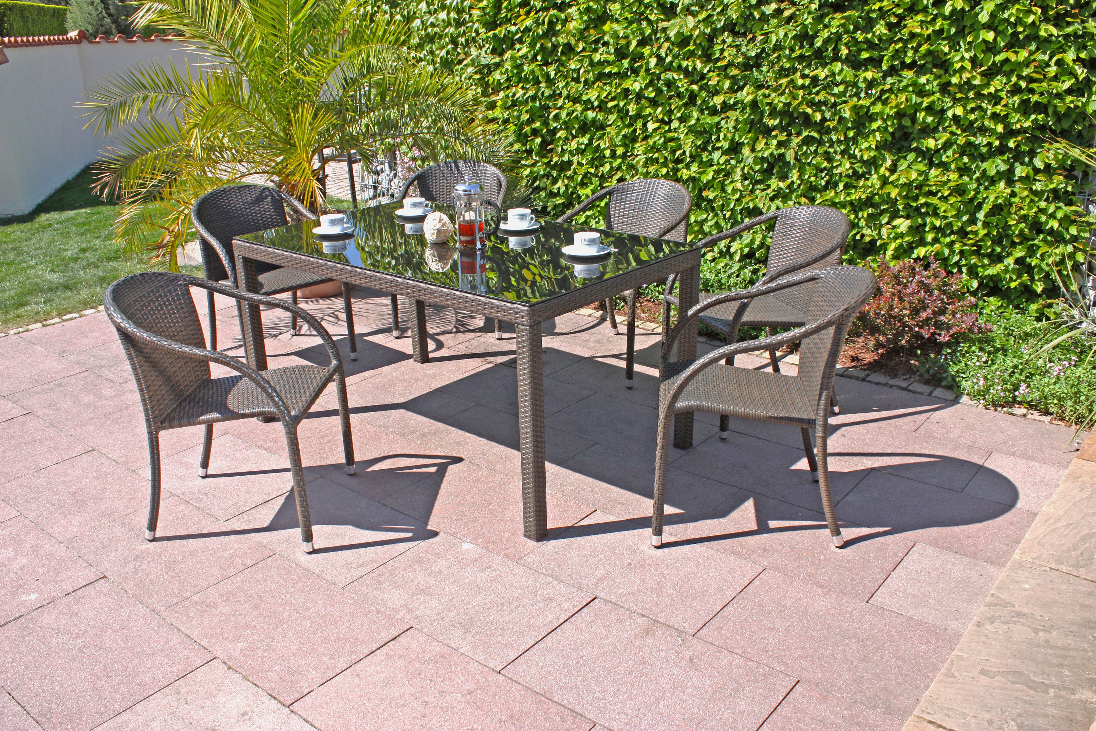 Garden Pleasure Stapelstuhl »RIGA« (Set) 2 Stk. 2er Set, auch für die Gastr günstig online kaufen