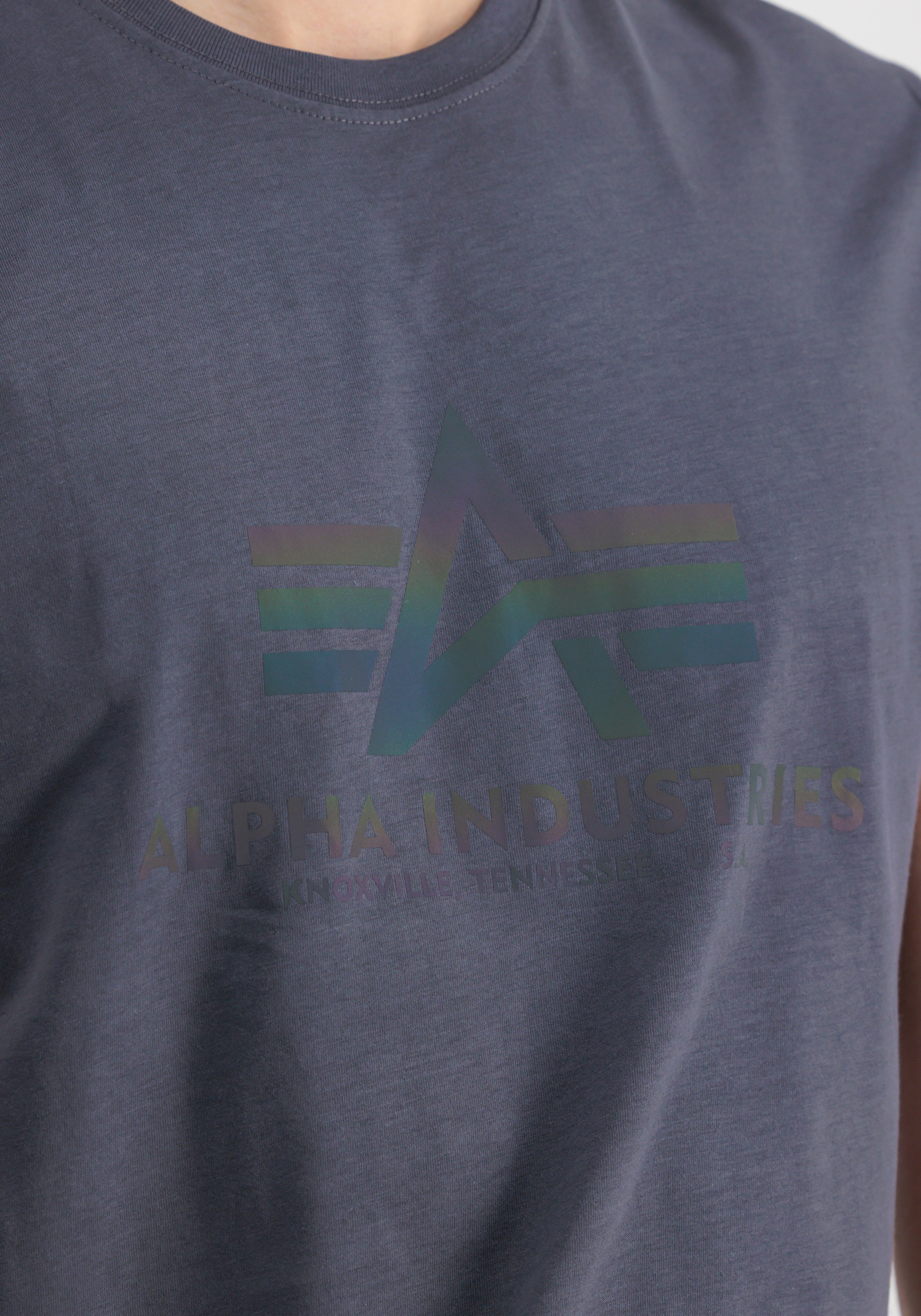 Alpha Industries T-Shirt »Alpha Industries Men - T-Shirts Basic T Rainbow Reflective«