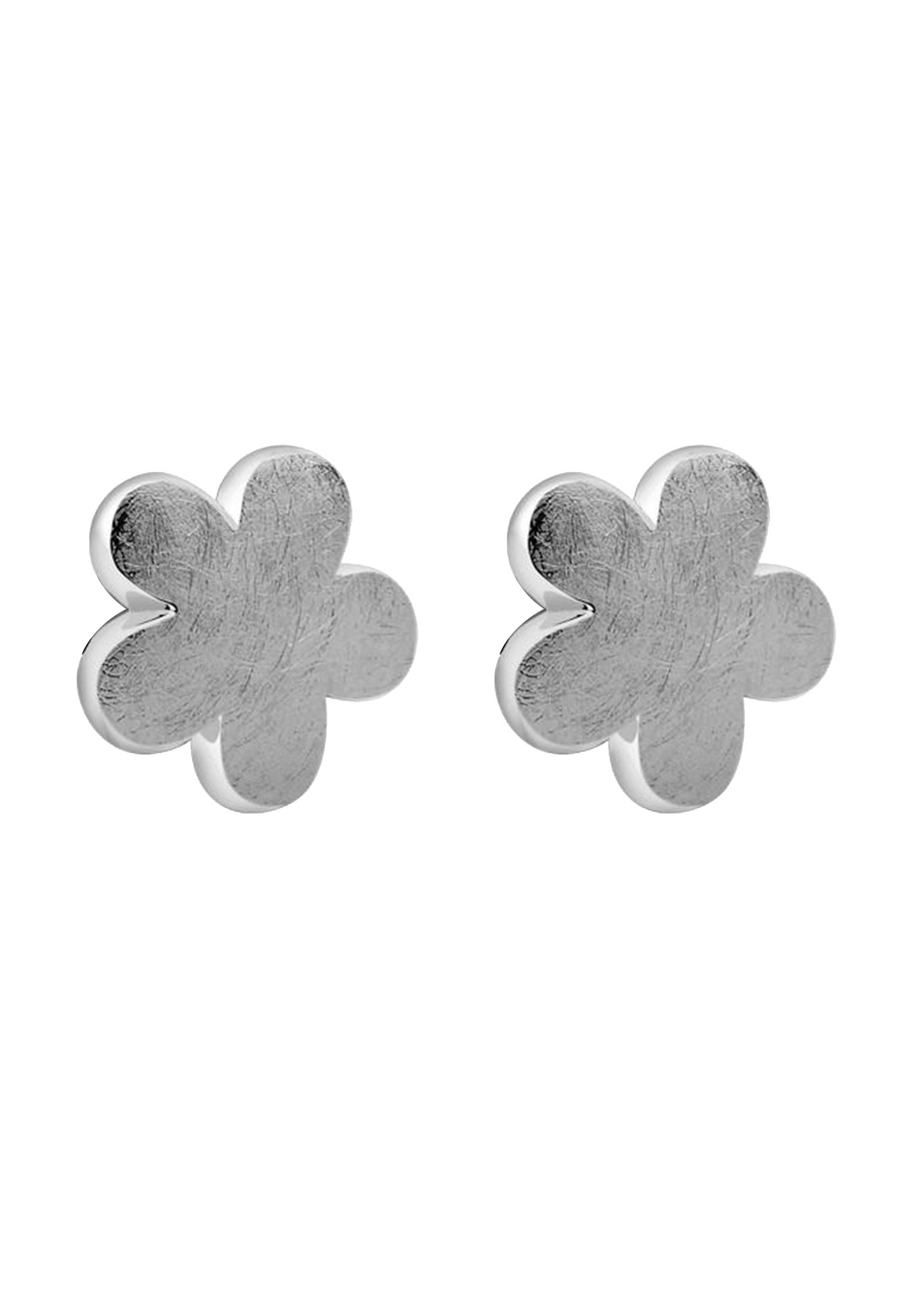 Nenalina Paar Ohrstecker »Ohrstecker Blume Flower gebürstet 925 Silber«