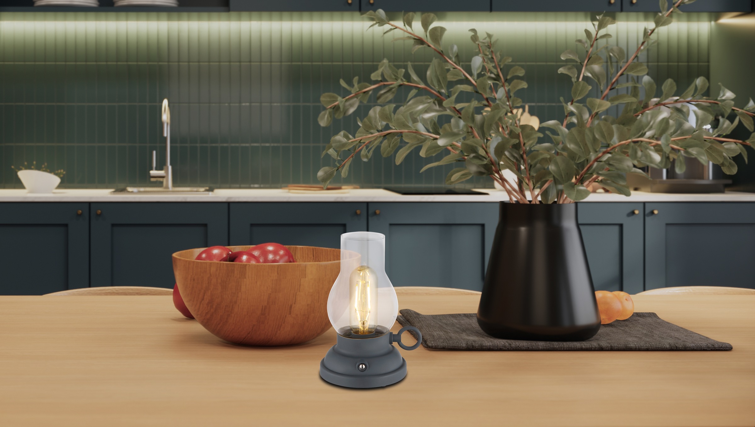 GLOBO LIGHTING LED Tischleuchte »PETRO« LED-Modul 1 Stk. Warmweiß Akkutisch günstig online kaufen