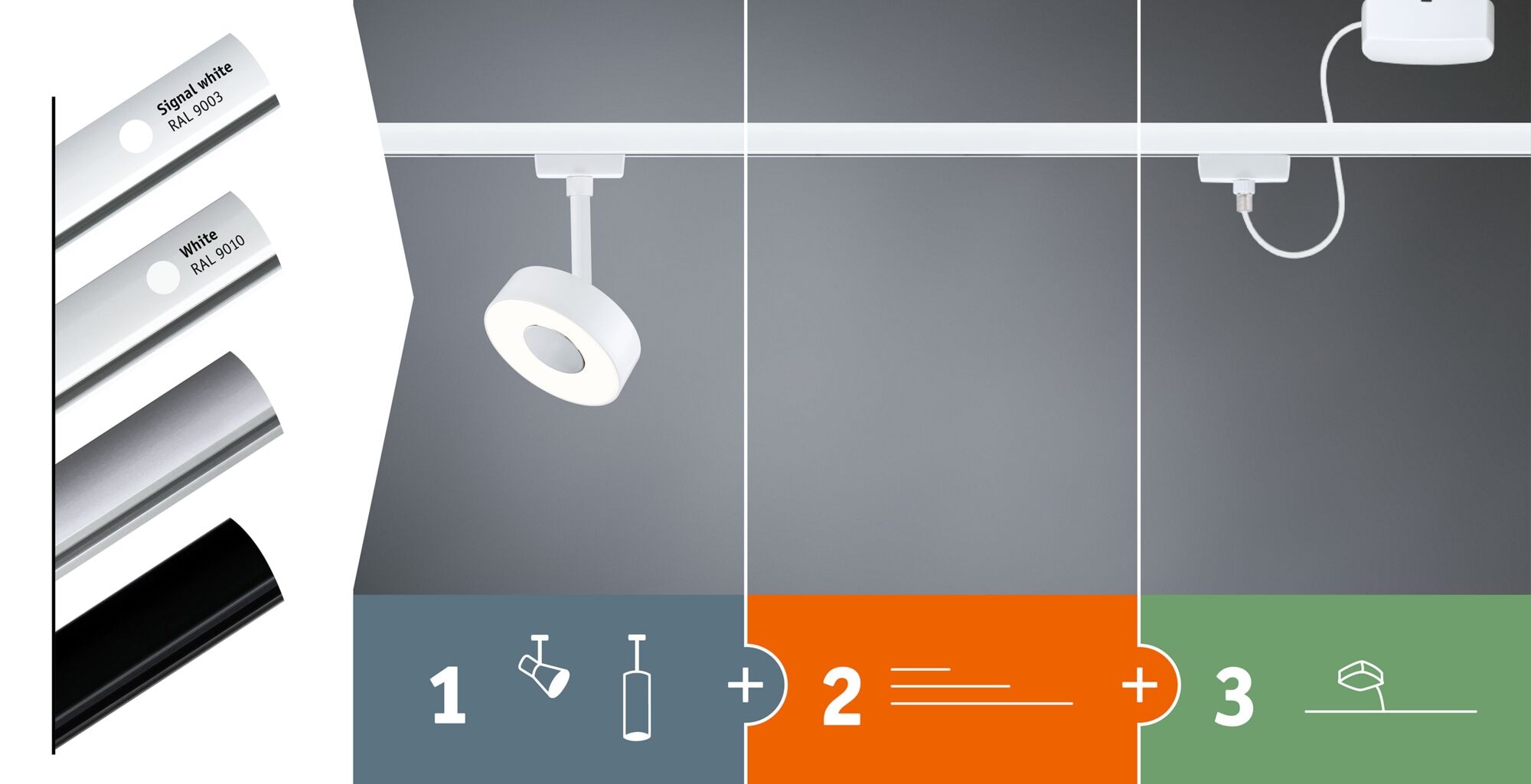 Paulmann Schienensystem-Leuchten »Hildor 500lm 7,5W RGBW+ dimmbar 230V« LED-Modul 1 Stk. Tageslichtweiß Smart Home