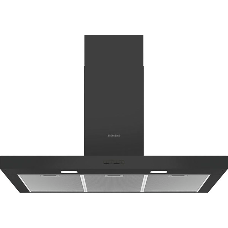 SIEMENS Wandhaube »LC96BBC60« Serie iQ100 schwarz Doppelflutiges Hochleistungsgebläse
