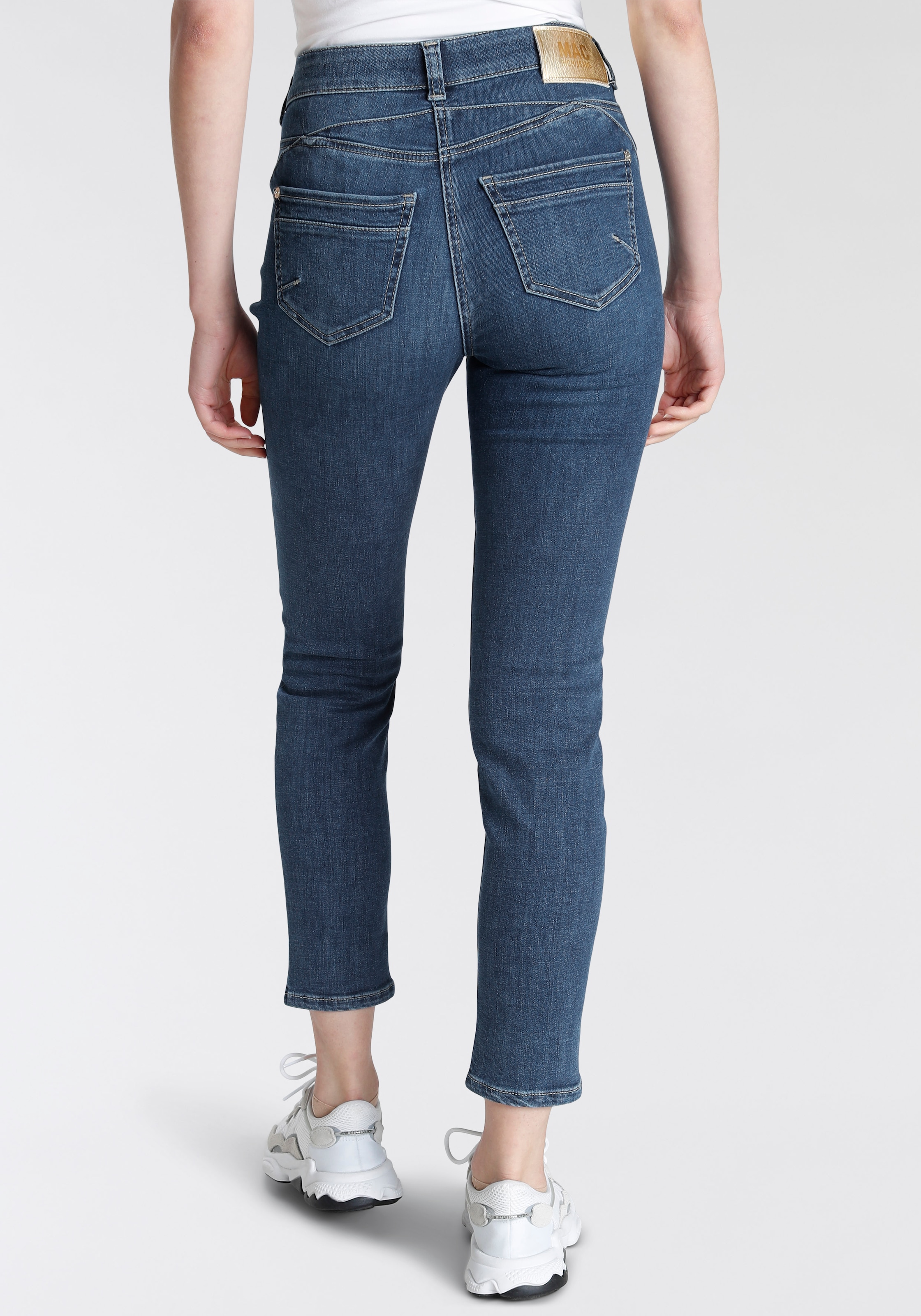MAC Slim-fit-Jeans »Rich-Slim«, Robuste strukturierte Denimqualität