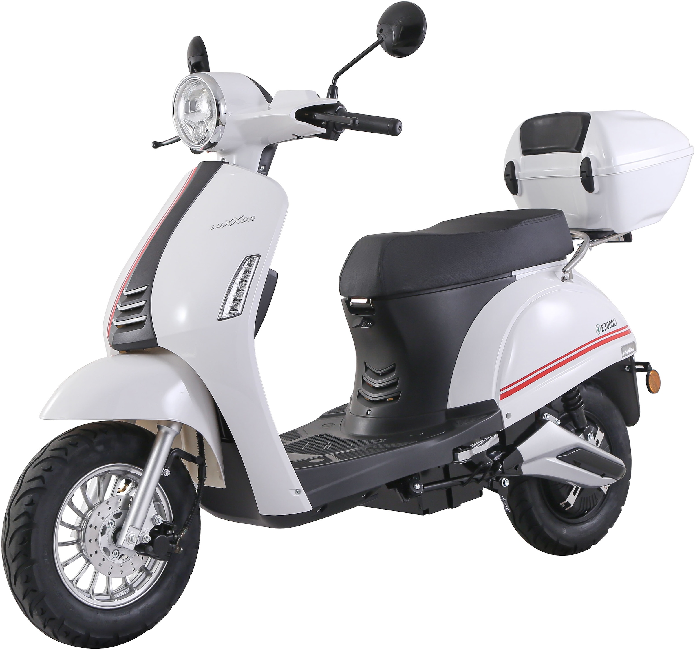 Luxxon E-Motorroller »E3000Li«, bis zu 45 km Reichweite, Lithium-Ionen-Akku, mit Straßenzulassung