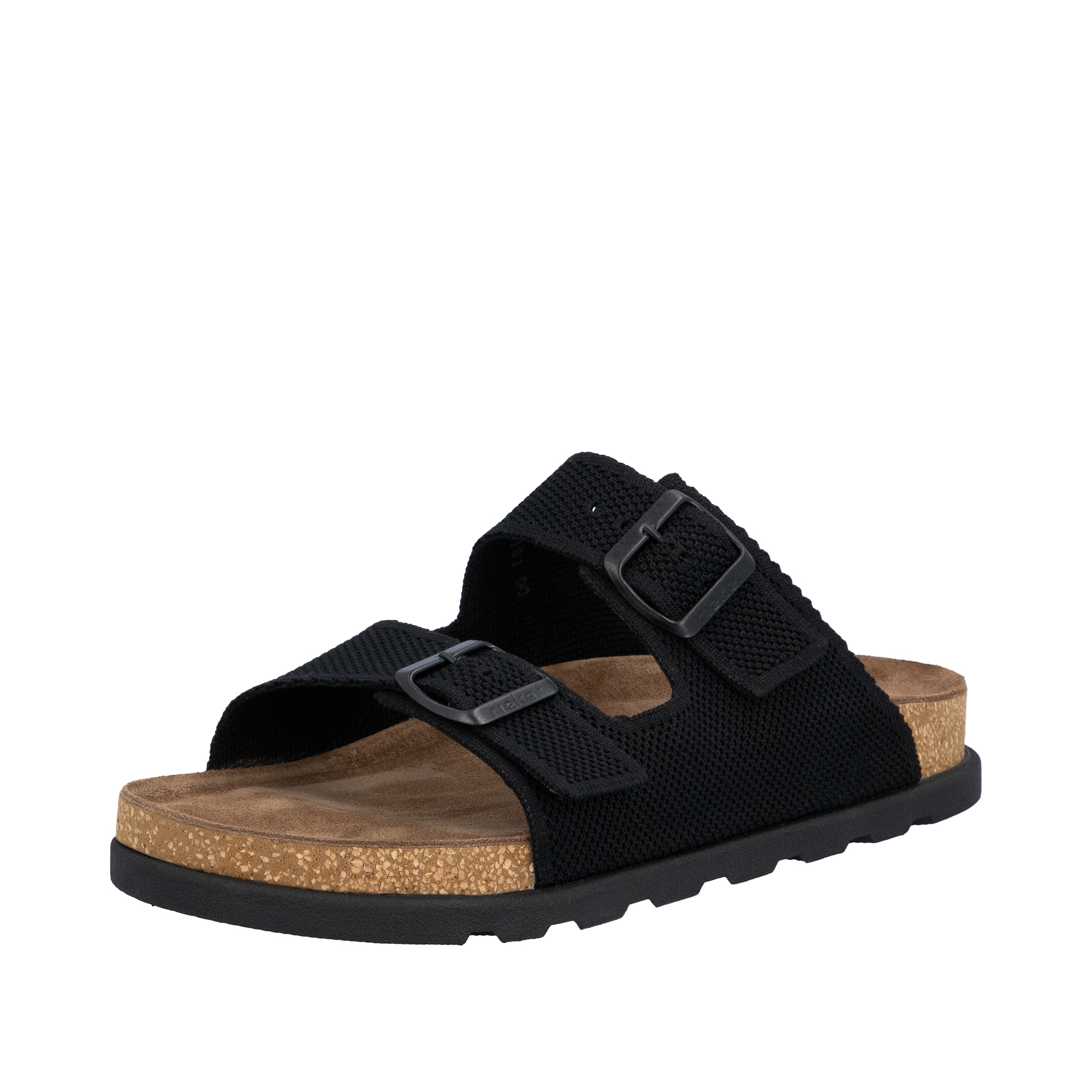 Rieker Pantolette  Sommerschuh, Strandschuh, Hausschuh, Urlaubsschuh mit zwei Schnallen