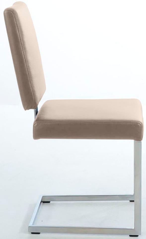 K+W Komfort & Wohnen Freischwinger, Leder Longlife BRONCO, stabiles Hochkantgestell, in Leder oder Microfaser