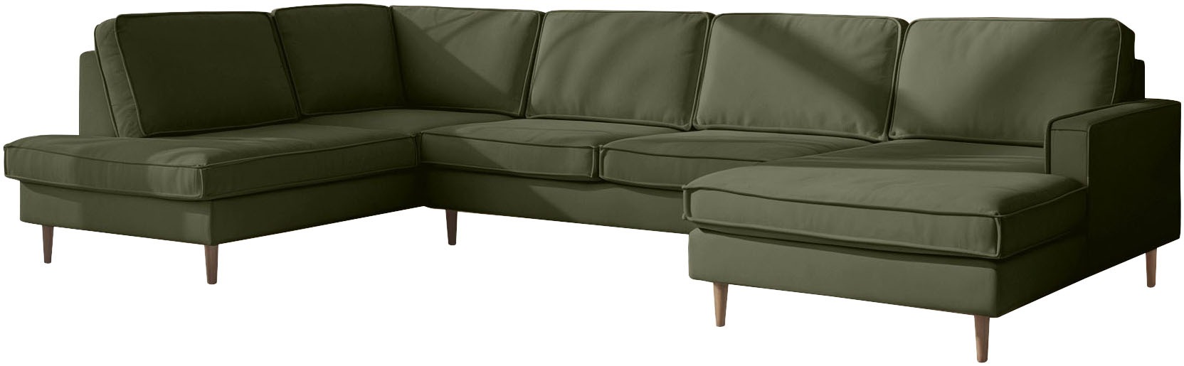 Home affaire Wohnlandschaft »Pinto Skandi, 350 cm, U-Form, XXL, mit Ottoman günstig online kaufen