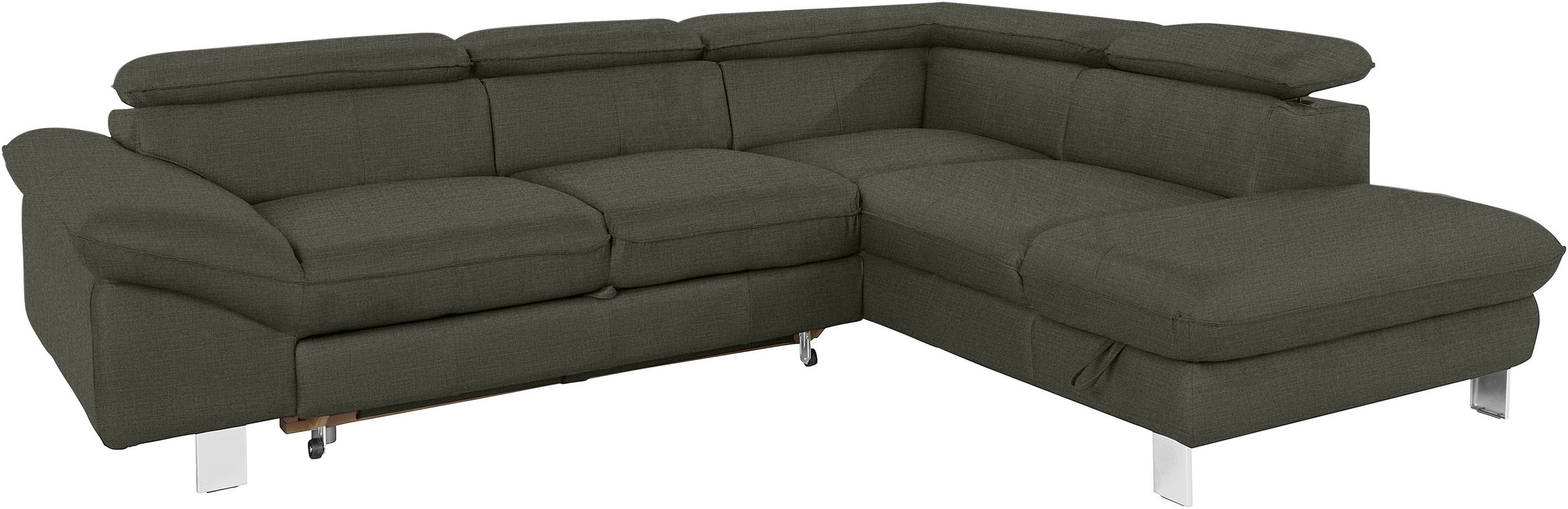 COTTA Ecksofa »Driver L-Form«, mit Kopfteilverstellung, wahlweise mit Bettfunktion & Bettkasten